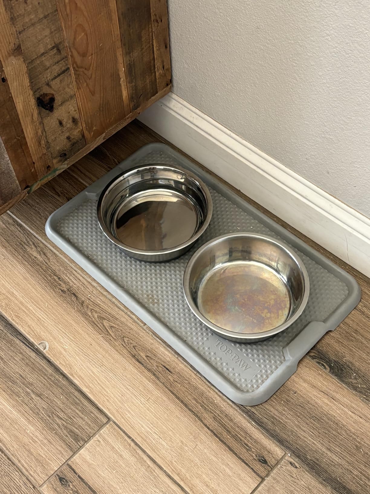 PEGYY11 Nonslip Stainless Steel Dog Cat Bowls, 2 US Cup, 2 Count - Customer Photo 1