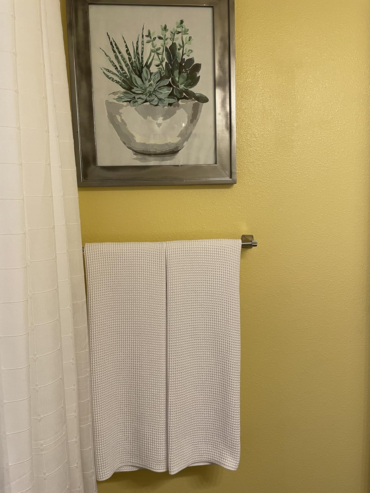 POLYTE Oversize, 60 x 30 in., Quick Dry Lint Free Microfiber Bath Towel Set, 6 Piece (Waffle Weave) - Customer Photo 2