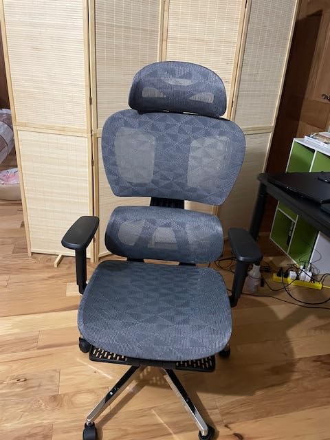 Ergonomic Mesh Office Chair with 3D Adjustable Armrest,Plastic Frame High Back Desk Computer Chair Ergo3d Ergonomic Office Chair with Wheels for Home & Office Black - Customer Photo 1