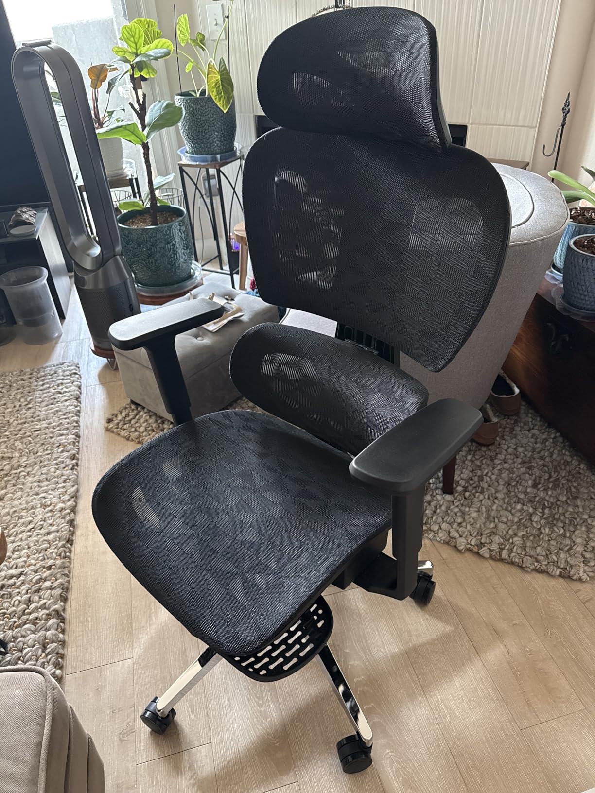Ergonomic Mesh Office Chair with 3D Adjustable Armrest,Plastic Frame High Back Desk Computer Chair Ergo3d Ergonomic Office Chair with Wheels for Home & Office Black - Customer Photo 2