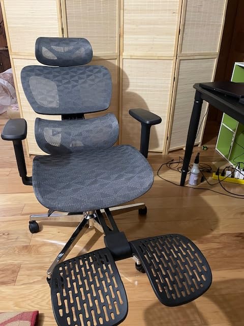 Ergonomic Mesh Office Chair with 3D Adjustable Armrest,Plastic Frame High Back Desk Computer Chair Ergo3d Ergonomic Office Chair with Wheels for Home & Office Black - Customer Photo 2