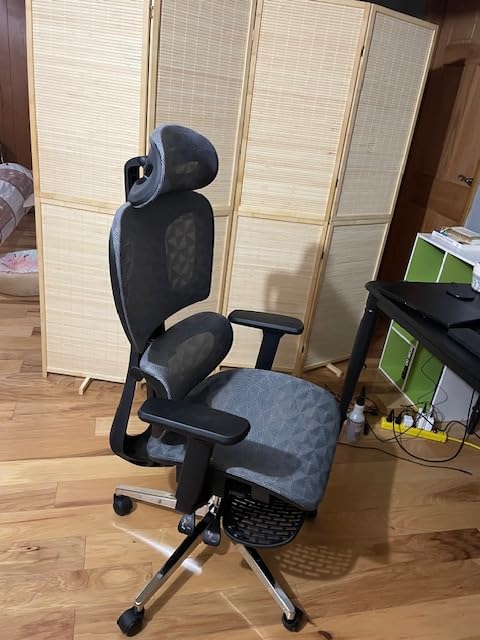 Ergonomic Mesh Office Chair with 3D Adjustable Armrest,Plastic Frame High Back Desk Computer Chair Ergo3d Ergonomic Office Chair with Wheels for Home & Office Black - Customer Photo 5