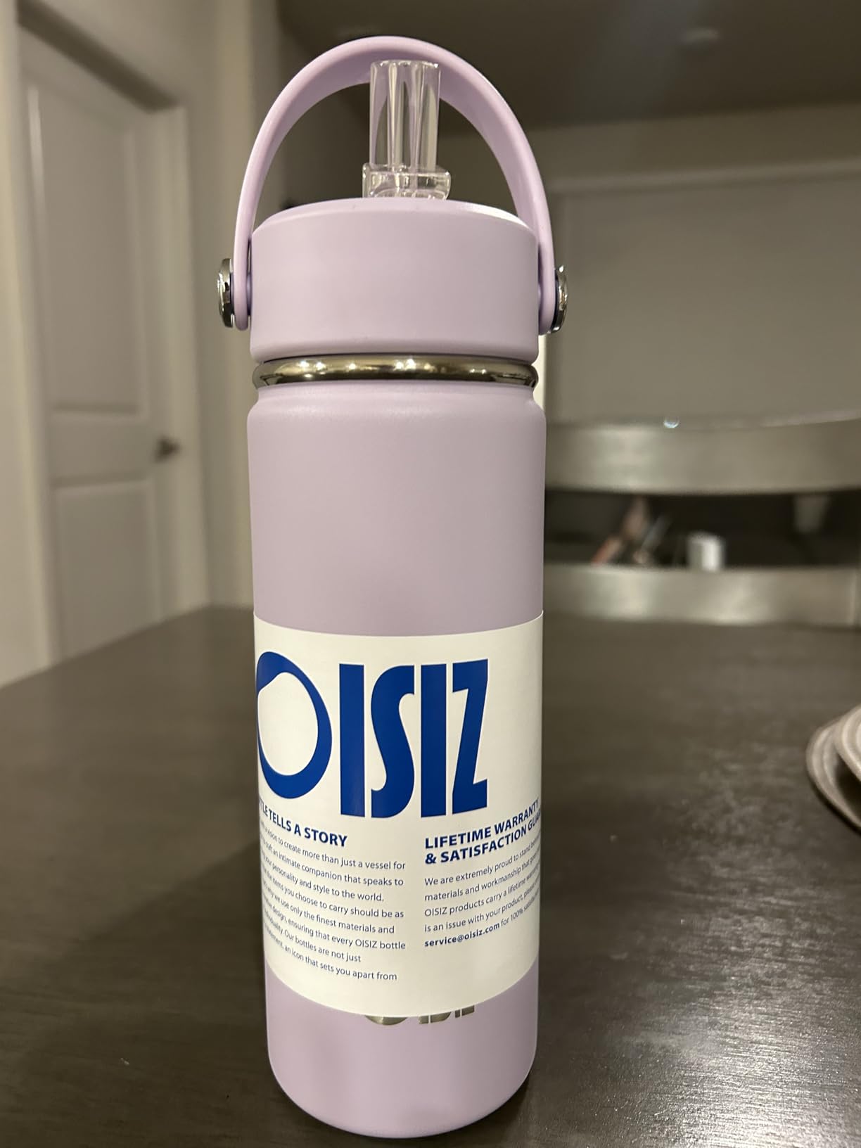 OISIZ Kids Water Bottle with Straw Lid 14oz, Vacuum Insulated 316 Stainless Steel Water Bottles for Kids for School, Leakproof Water Bottle, BPA Free and Keep Cold for 24 Hours - Customer Photo 2