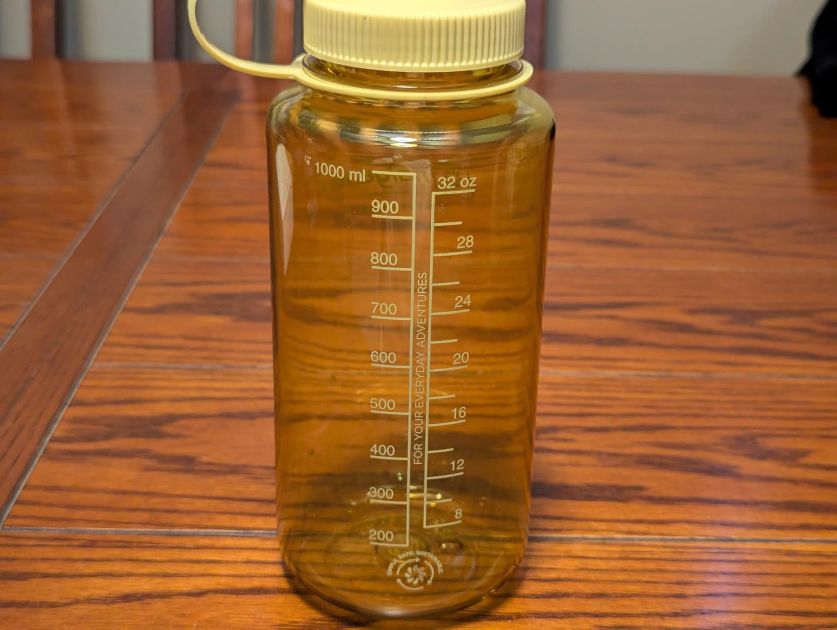 Nalgene Sustain Tritan BPA-Free Water Bottle Made with Material Derived From 50% Plastic Waste (using ISCC certified mass balance), 32 OZ, Wide Mouth - Customer Photo 2