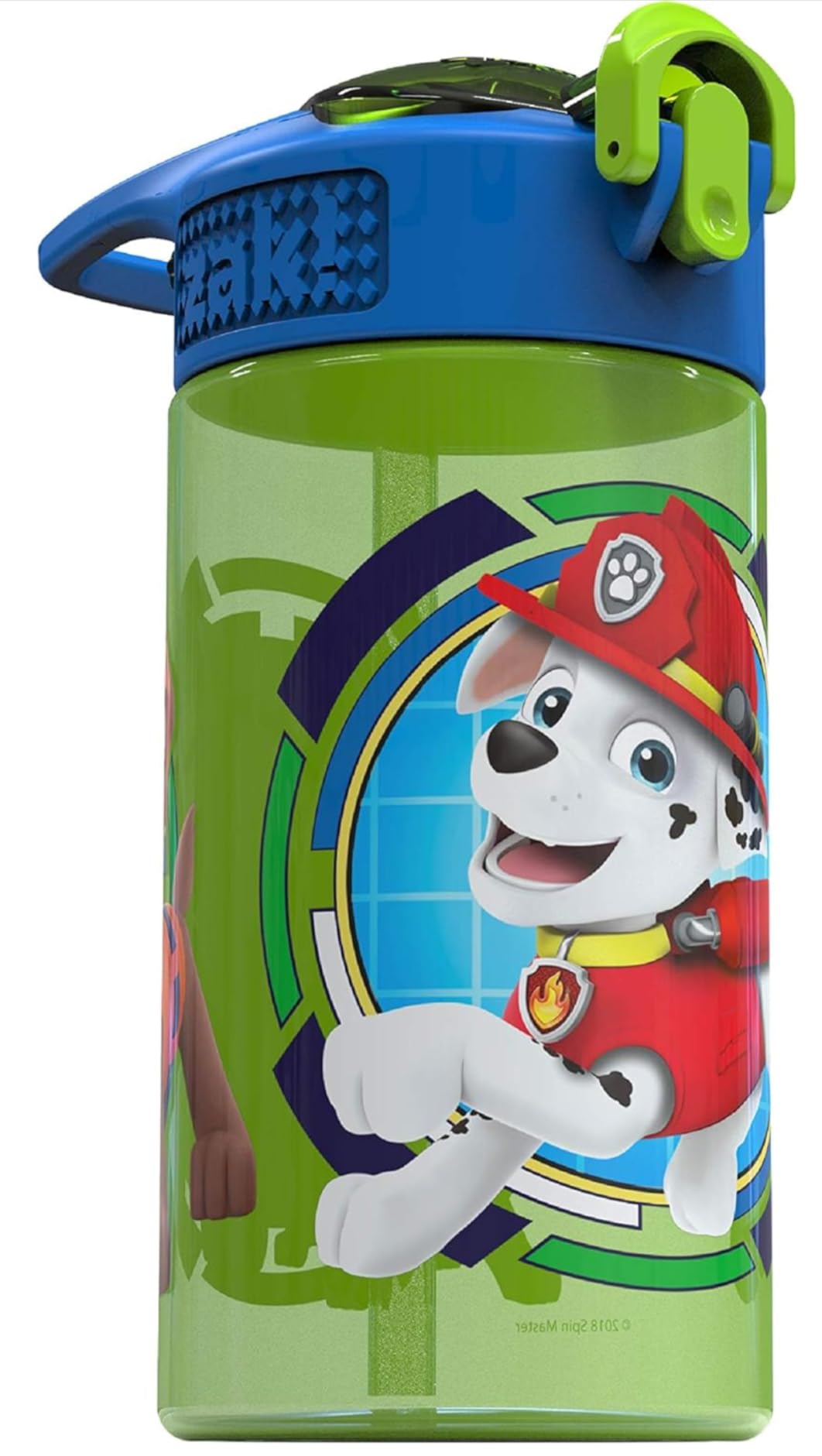 Zak Designs Kids Water Bottle For School or Travel, 16oz Durable Plastic Water Bottle With Straw, Handle, and Leak-Proof, Pop-Up Spout Cover (Dinosaur) - Customer Photo 1