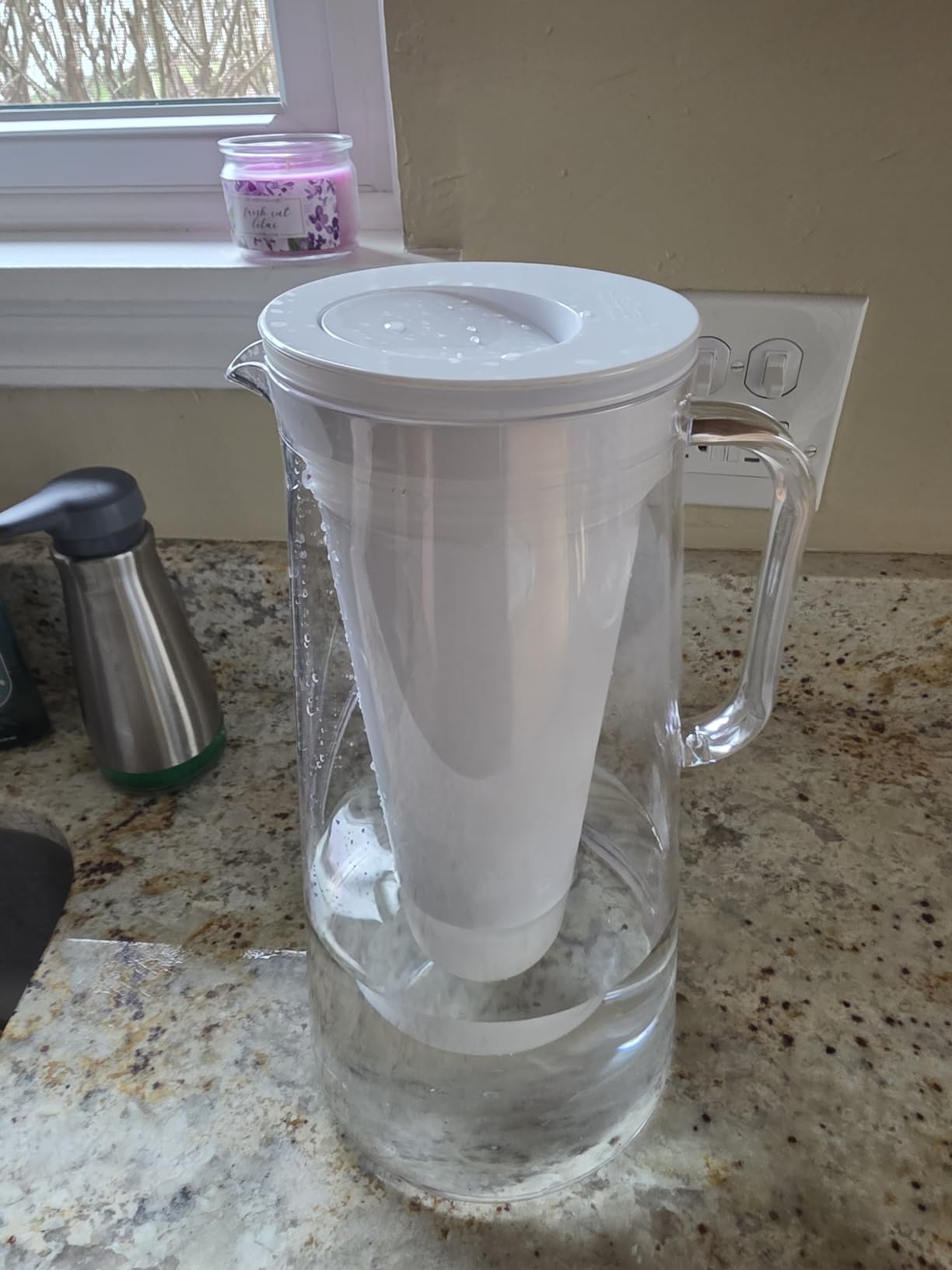 LifeStraw Home – Water Filter Pitcher, 10-Cup, Obsidian, BPA Free Designed for Everyday Protection Against Bacteria, parasites, microplastics, Lead, Mercury, PFAS and a Variety of Chemicals - Customer Photo 1