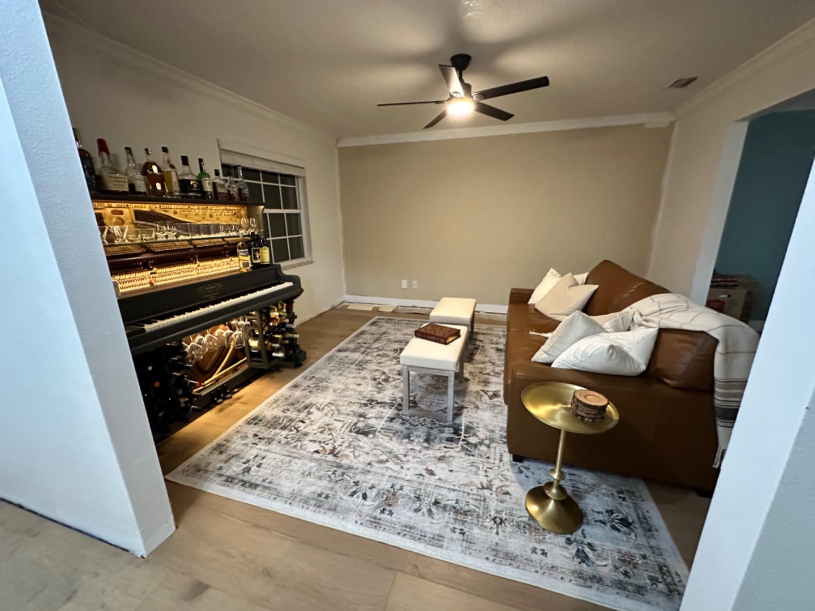 RUGGABLE Washable Area Rug – Kamran Soft Pink 2x3, Stain-Resistant, Non-Slip – Small Machine Washable Rugs for Living Room, Bedroom, Hallway, Entryway & Bathroom–with Standard Pad - Customer Photo 2