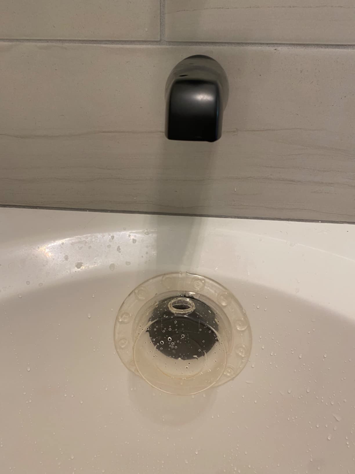 Impresa Silicone Overflow Drain Cover with Top Plug - 2-Pack - Clear 6 Impresa Silicone Overflow Drain Cover with Top Plug - 2-Pack - Clear 6