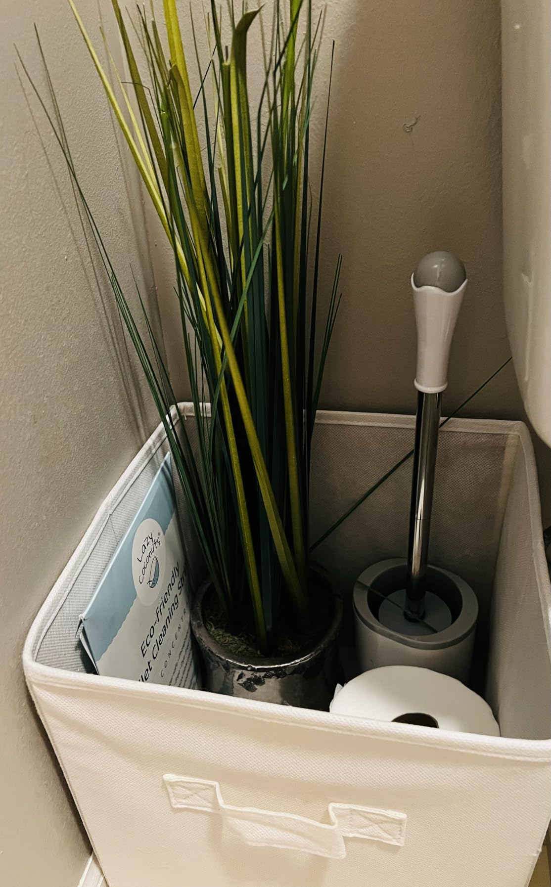 Lazy Coconuts Toilet Bowl Cleaner Strips - 60 Cleans, Plastic-free, Dye-free, With Lemon Essential Oil Customer Review Lazy Coconuts Toilet Bowl Cleaner Strips - 60 Cleans, Plastic-free, Dye-free, With Lemon Essential Oil - Customer Photo 1