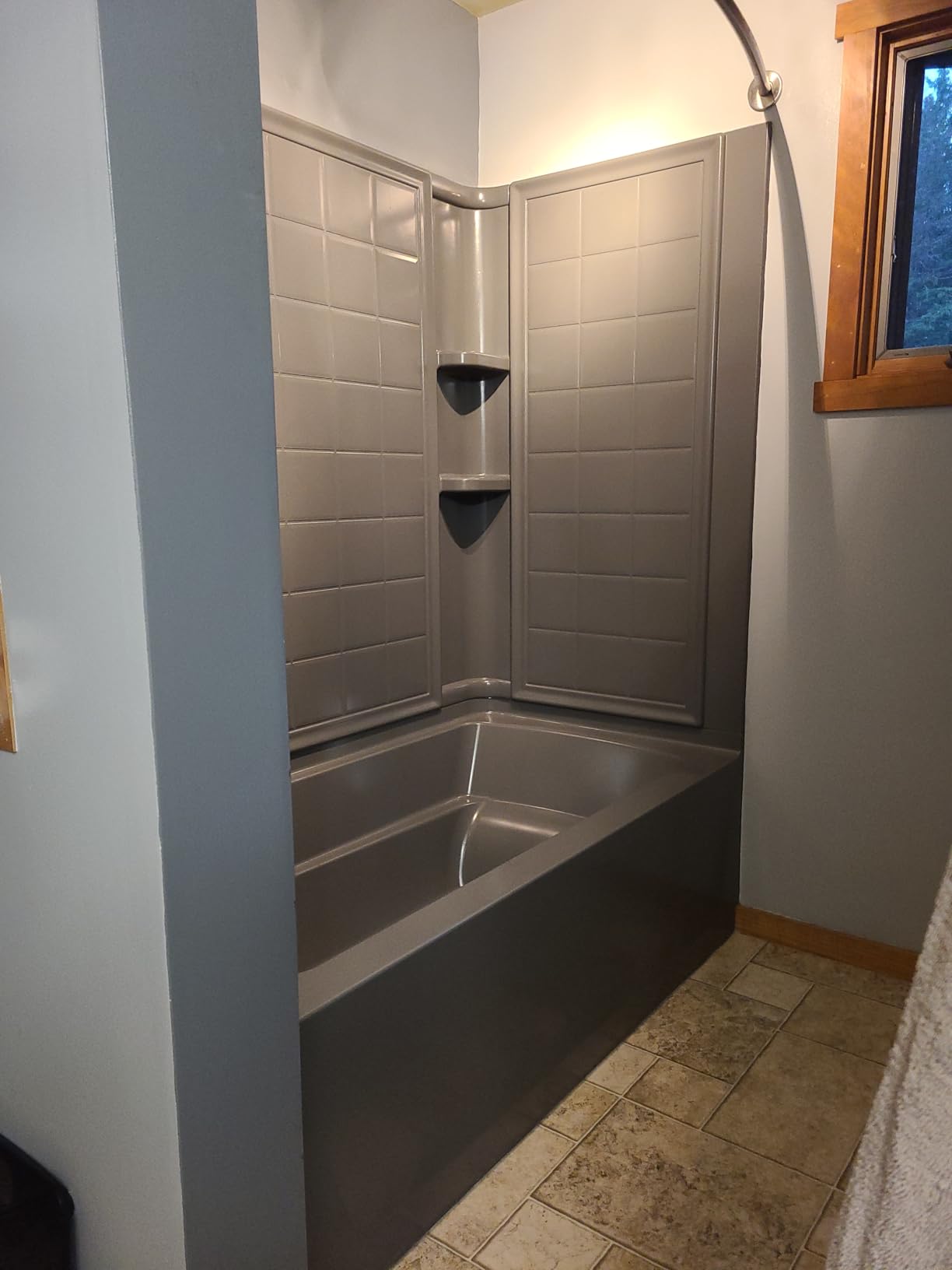 DWIL Tile Paint, Tub and Tile Refinishing Kit with Tools, Water-based Bathtub Paint - Low Odor, Easy to Use, 25-30sq.ft, 16.5oz, Semi-Gloss White - Customer Photo 4