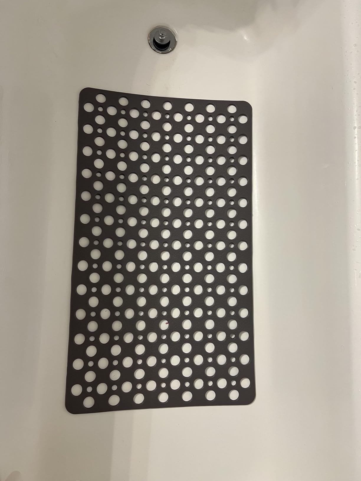 TEMIR Non Slip Bath Mat and Shower Mat with Suction Cups and Drain Holes, 30x17 in (75x43 cm), Soft Machine Washable Non Slip Bathtub mat, Shower Mats for Inside Shower, Easy Dry&Cut (Gray) - Customer Photo 1