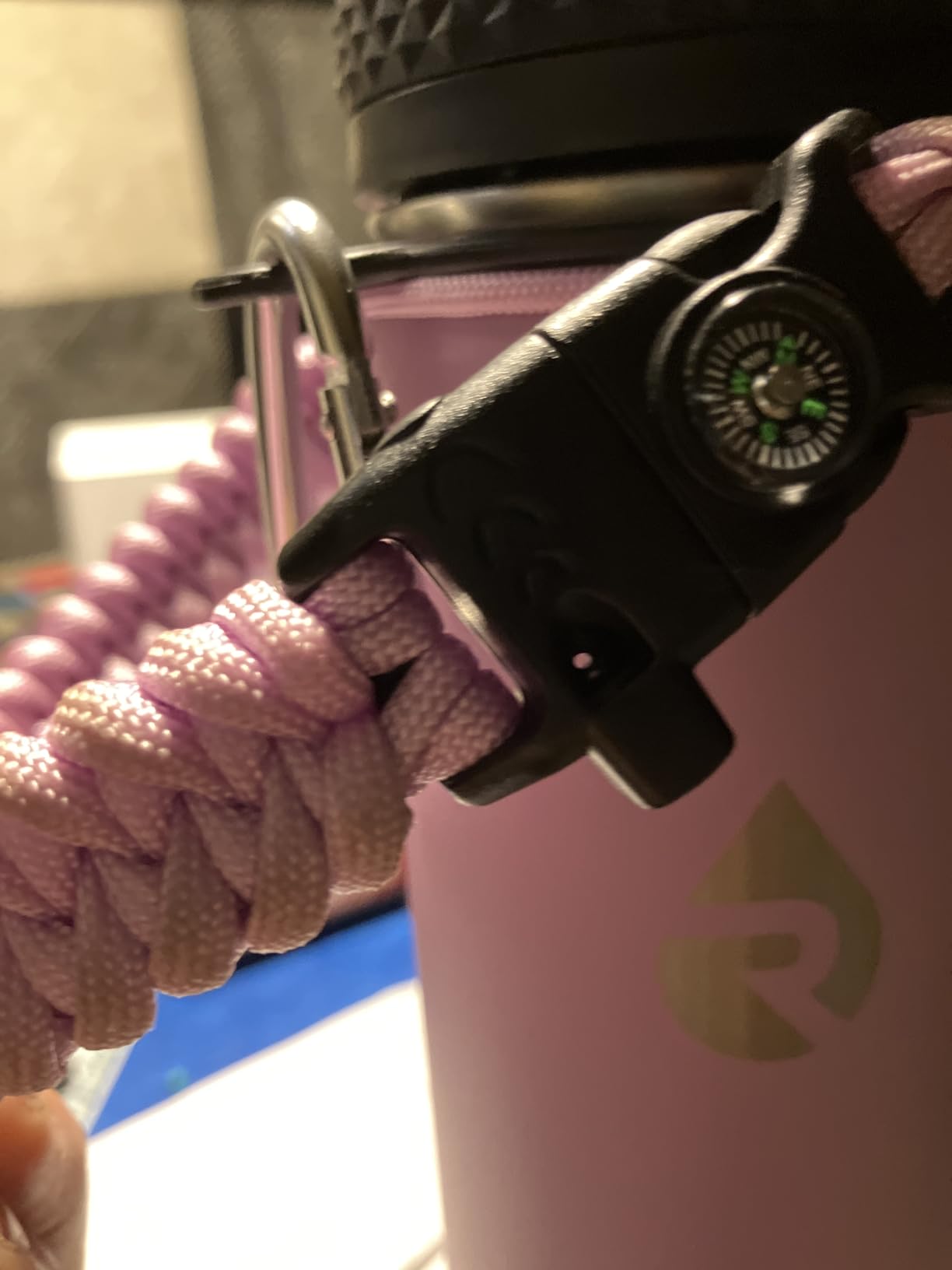 One Gallon Water Bottle Insulated, Triple Walled Vacuum Stainless Steel (Cold for 48 Hrs), Leak Proof & Non-BPA, Large Water Flask Jug with Paracord Handle & Straw Spout Lids - Customer Photo 3