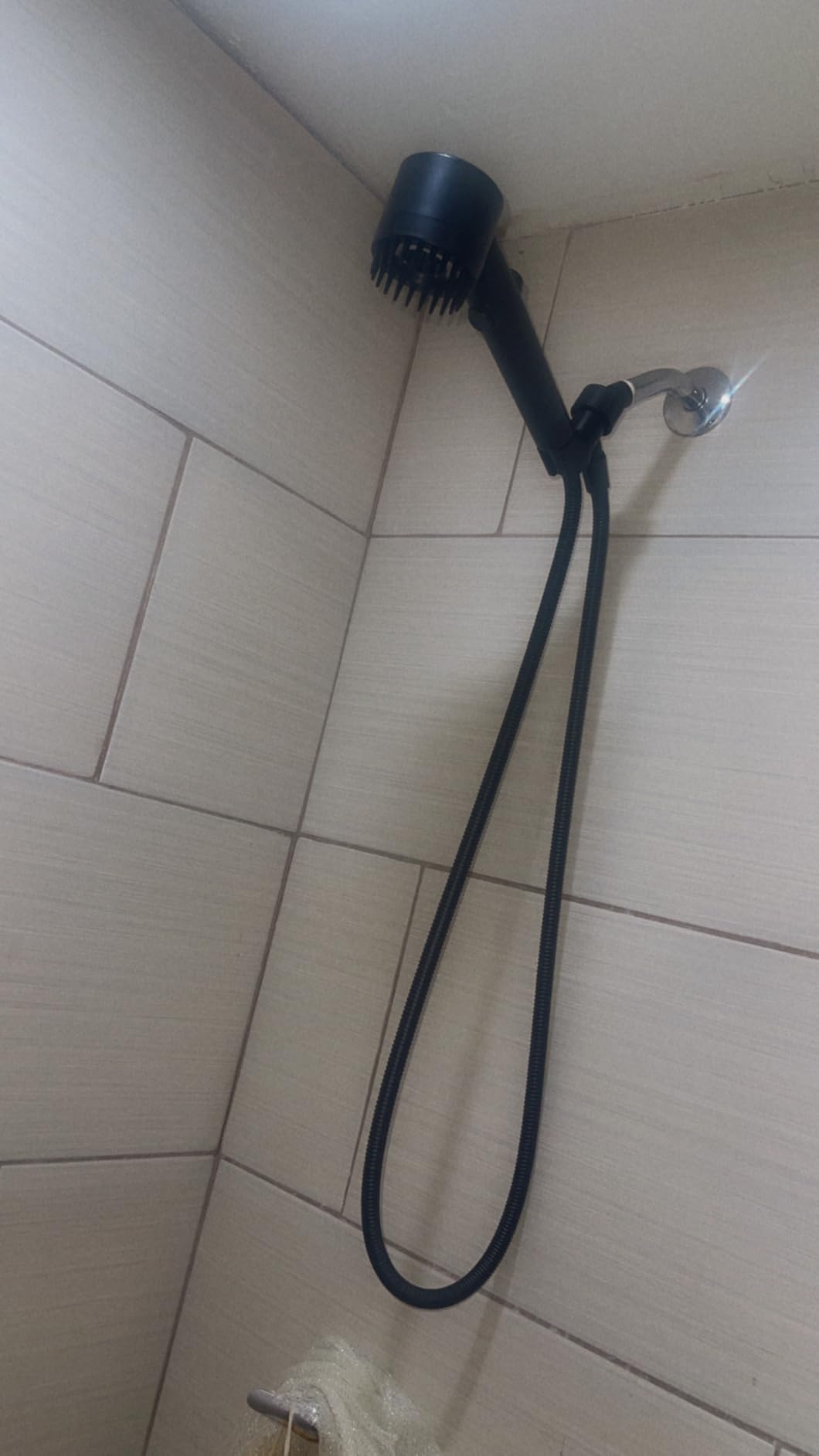 Luxsego High Pressure Shower Heads with Scalp Massager Shampoo Brush for Skin & Hair Care, Filtered Shower Head with Handheld Sprayer Soften Hard Water, 3 Settings 4 in 1 Detachable Showerhead Set - Customer Photo 1