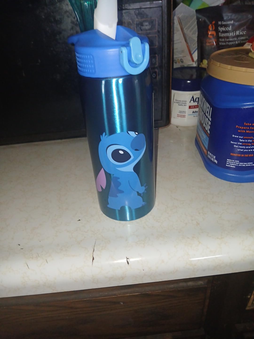Zak Designs Disney Princess Water Bottle for Travel and At Home, 19 oz Vacuum Insulated Stainless Steel with Locking Spout Cover, Built-In Carrying Loop, Leak-Proof Design (Disney Princess) - Customer Photo 2