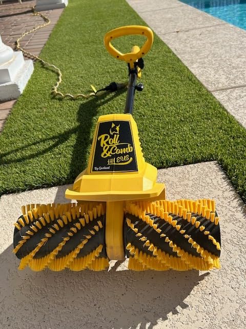 Artificial Turf Sweeper Broom by Roll & Comb, Corded Electric Power Rake for Artificial Grass, Fake Grass Cleaner for Dogs, Model 141e, 10.6lb. - Customer Photo 4