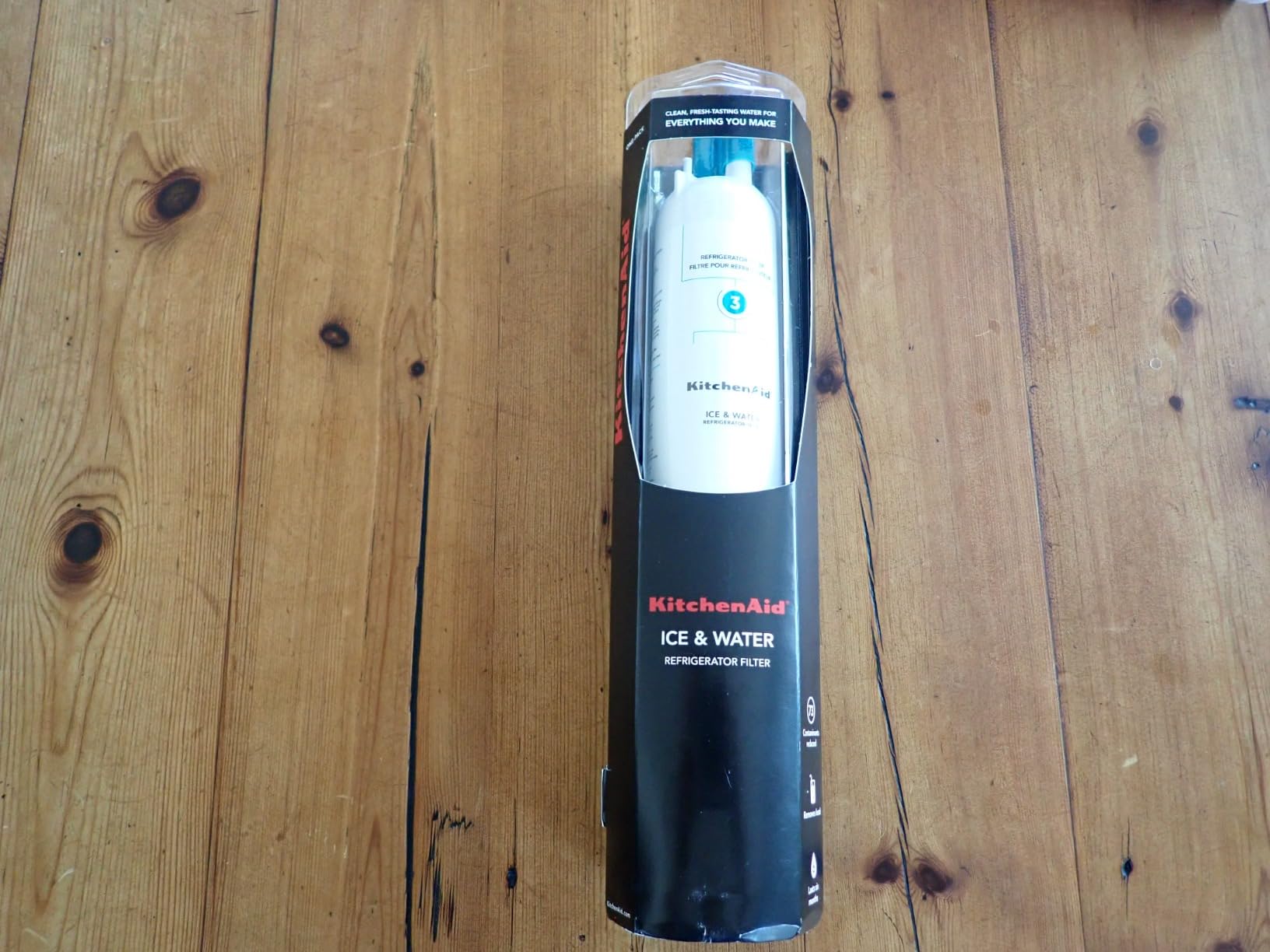 KitchenAid® Refrigerator Ice and Water Filter 3 - KAD3RXD1, Single-Pack, Aqua - Customer Photo 1