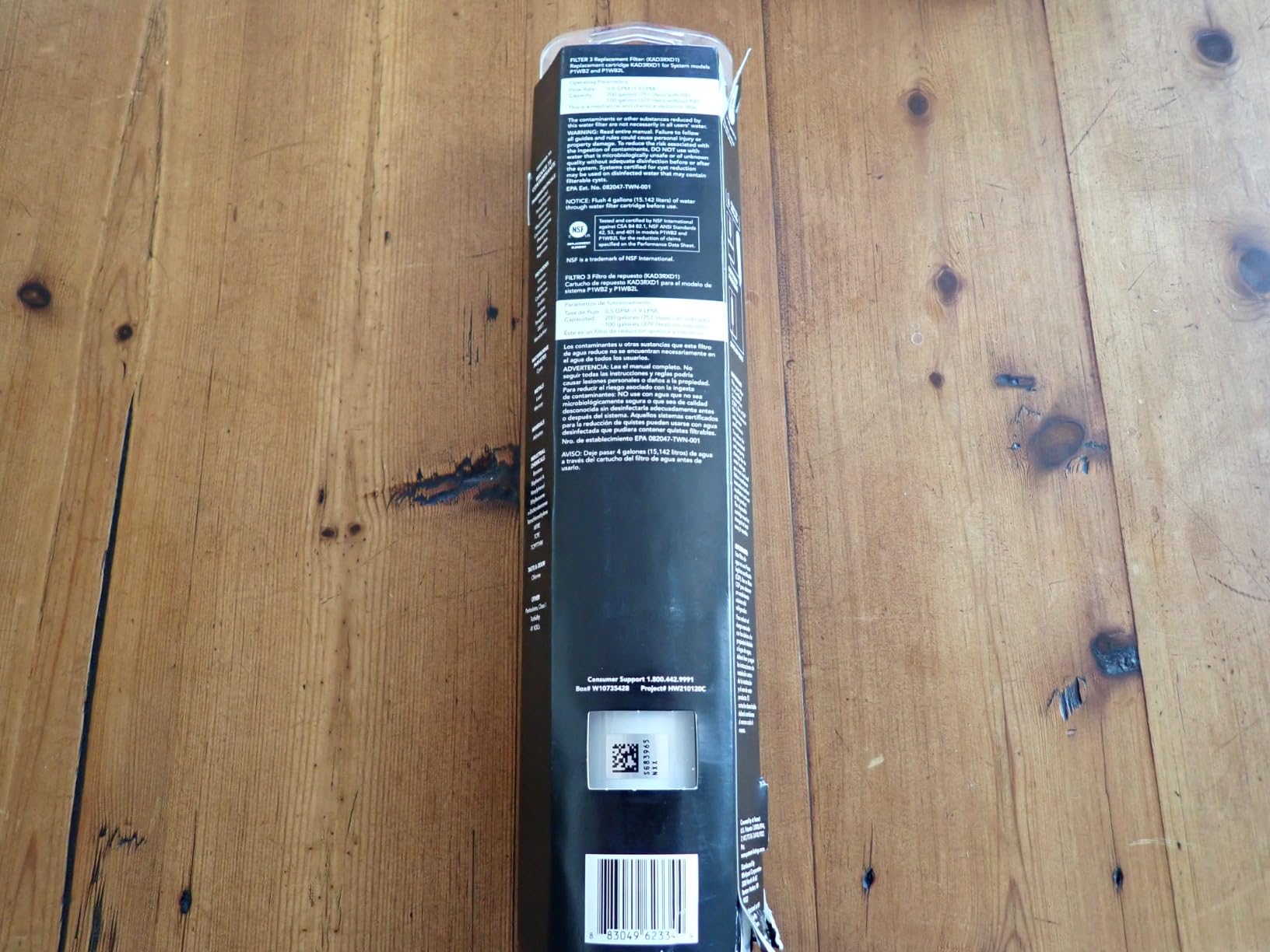 KitchenAid® Refrigerator Ice and Water Filter 3 - KAD3RXD1, Single-Pack, Aqua - Customer Photo 2