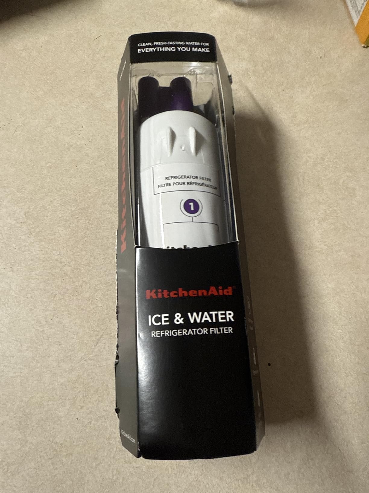 KitchenAid® Refrigerator Ice and Water Filter 1 - KAD1RXD1, Single-Pack, Purple - Customer Photo 2