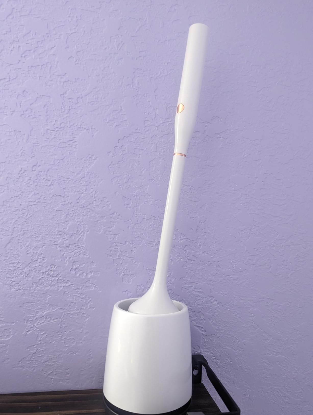 Electric Toilet Brush,Silicone Toilet Brush,Toilet Bowl Brush and Holder Set with Ventilated Holder,Toilet Brush, Floor Standing, Wall Mounted Without Drilling，Rechargeable - Customer Photo 1