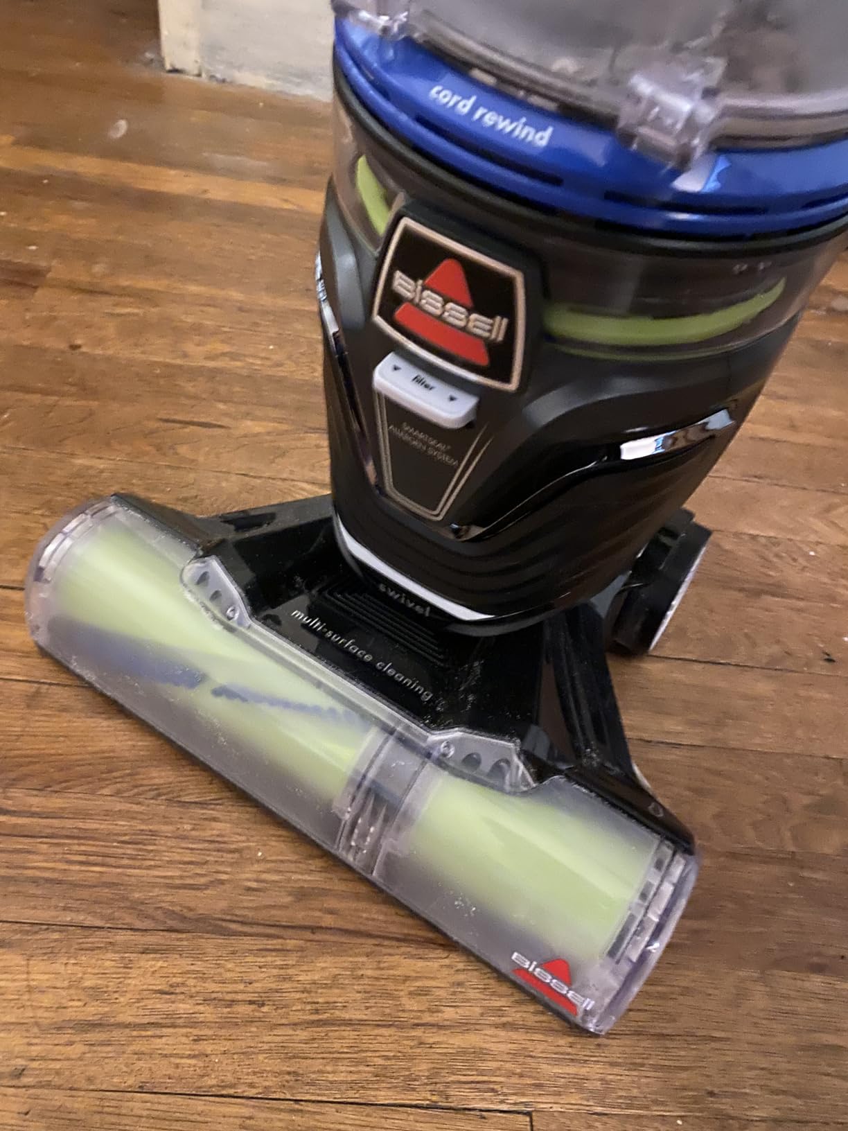 BISSELL Pet Hair Eraser Turbo Lift-Off Vacuum, w/Self-Cleaning Brush Roll, HEPA Filtration, Powerful Pet Hair Pickup with TurboBrush Pivot Tool & LED-lit dusting Brush & Crevice Tool, 3774F - Customer Photo 1