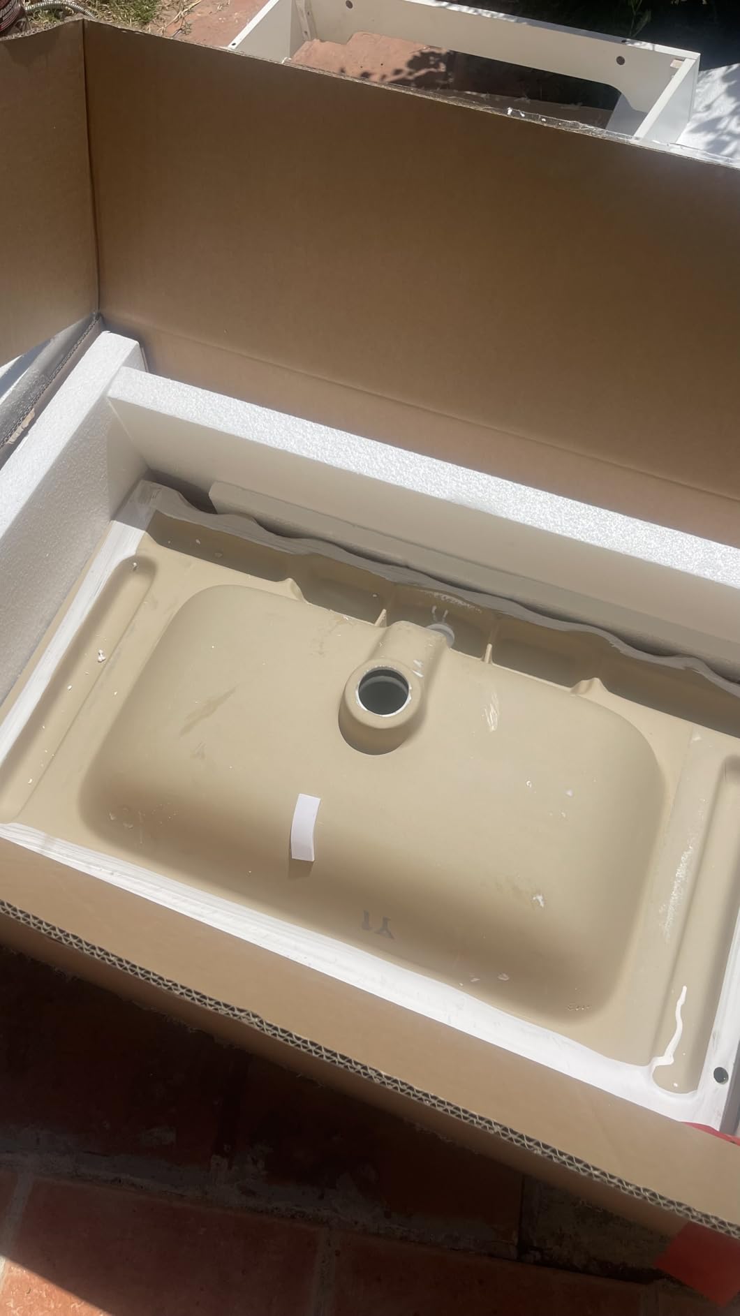 OLD CAPTAIN Bathroom Vanity with Ceramic Sink, Wooden Double Door Bathroom Storage Vanity with 24 Inch, Small Quick Assembly Bathroom Cabinet Customer Review OLD CAPTAIN Bathroom Vanity with Ceramic Sink, Wooden Double Door Bathroom Storage Vanity with 24 Inch, Small Quick Assembly Bathroom Cabinet - Customer Photo 2