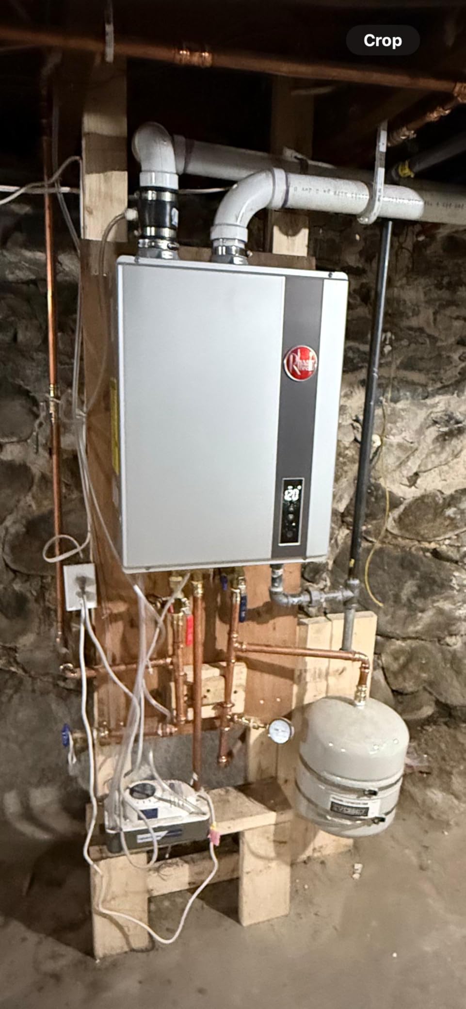 Rheem Natural Gas Condensing Tankless Water Heater Indoor Up To 9 GPM, 180,000 BTUs Continuous Super High Efficient Hot Water - Customer Photo 1