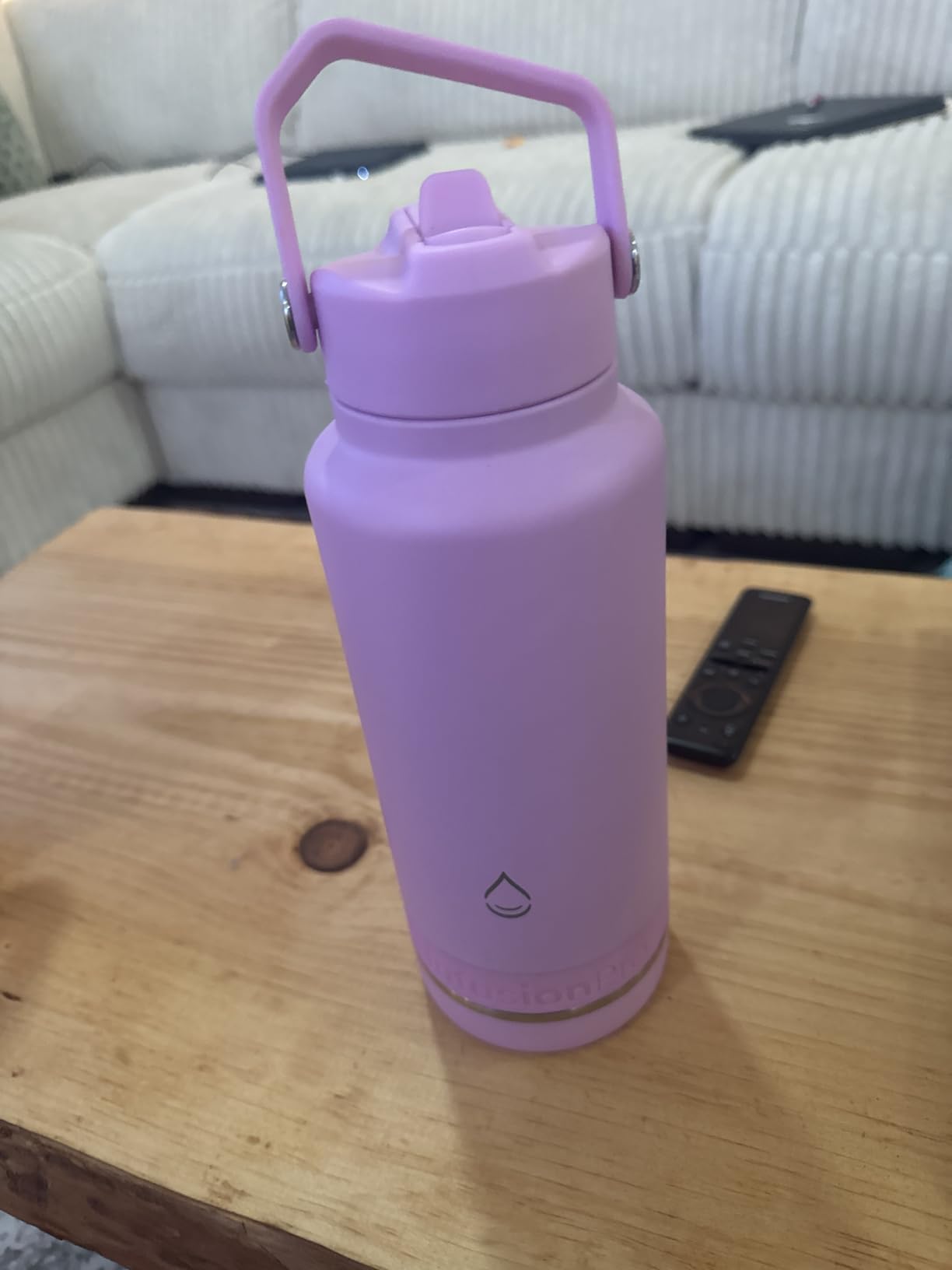 Infusion Pro Fruit Infuser Water Bottle with Straw Lid (32 oz) Stainless Steel Vacuum Insulated : 50 Recipe Fruit Infusion eBook : More Flavor : Easy Cleaning : Great Gift - Customer Photo 1