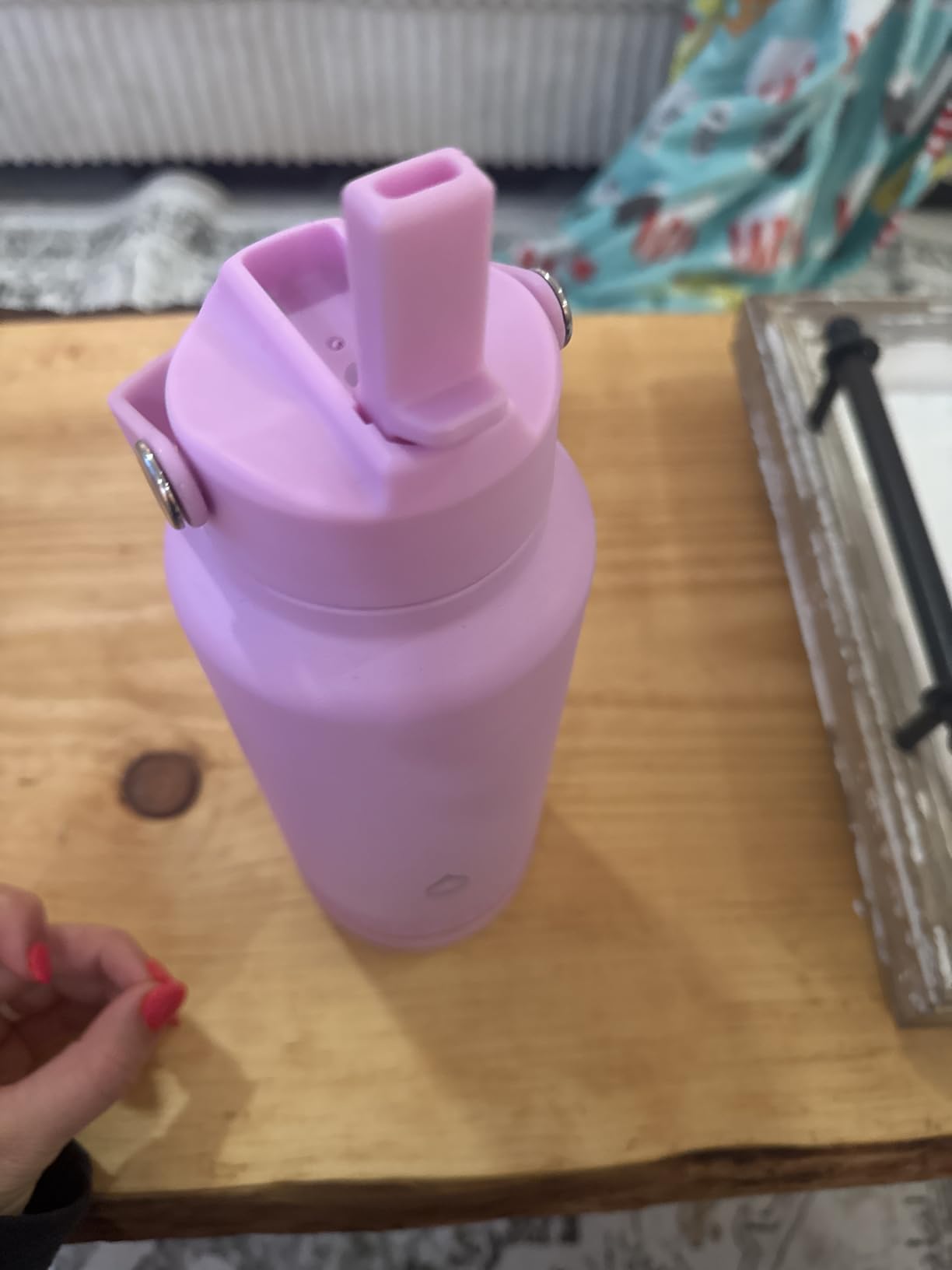 Infusion Pro Fruit Infuser Water Bottle with Straw Lid (32 oz) Stainless Steel Vacuum Insulated : 50 Recipe Fruit Infusion eBook : More Flavor : Easy Cleaning : Great Gift - Customer Photo 2