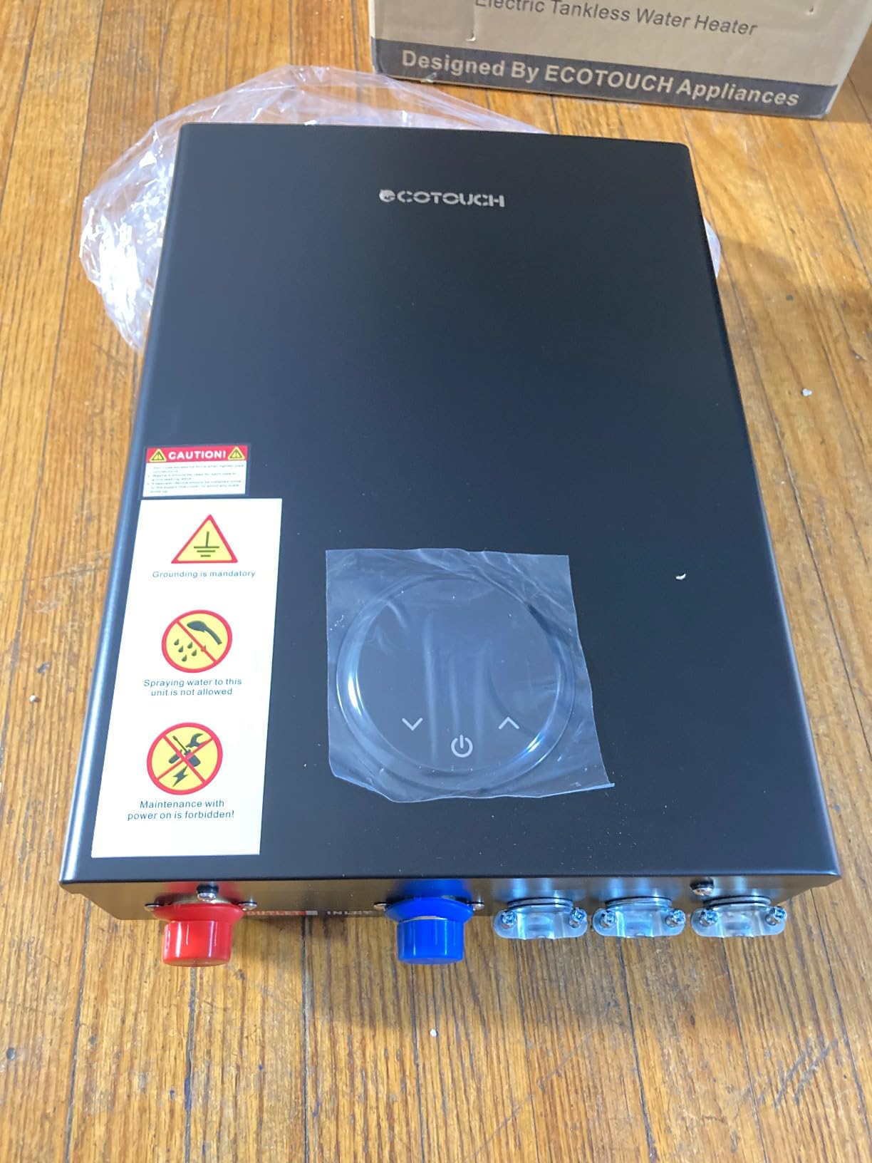Electric Tankless Water Heater, ECOTOUCH 27kW on Demand Water Heater Electric 240Volts Instant Endless Hot Water Heaters Point of Use with Self-Modulation to Save Energy ECO270B - Customer Photo 1