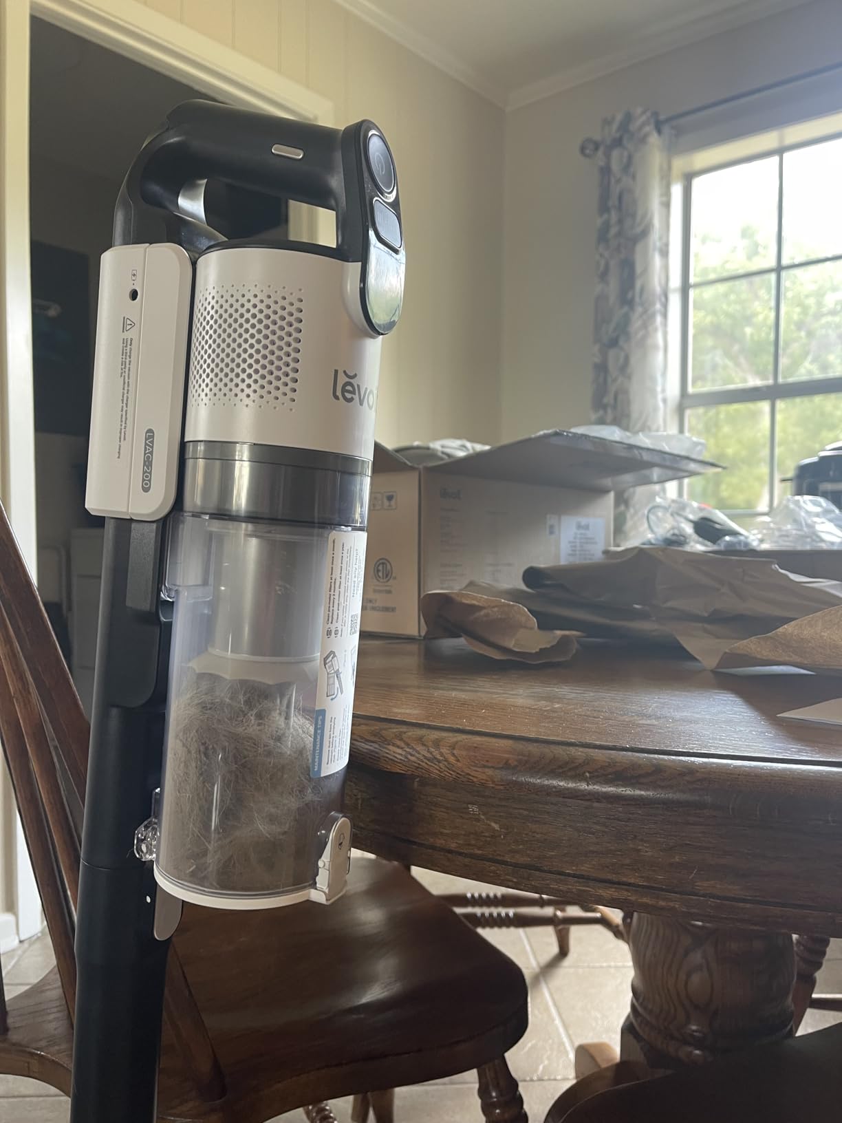 LEVOIT Cordless Vacuum Cleaner, Stick Vac with Tangle-Resistant Design, Up to 50 Minutes, Powerful Suction, Rechargeable, Lightweight, and Versatile for Carpet, Hard Floor, Pet Hair, LVAC-200 - Customer Photo 4