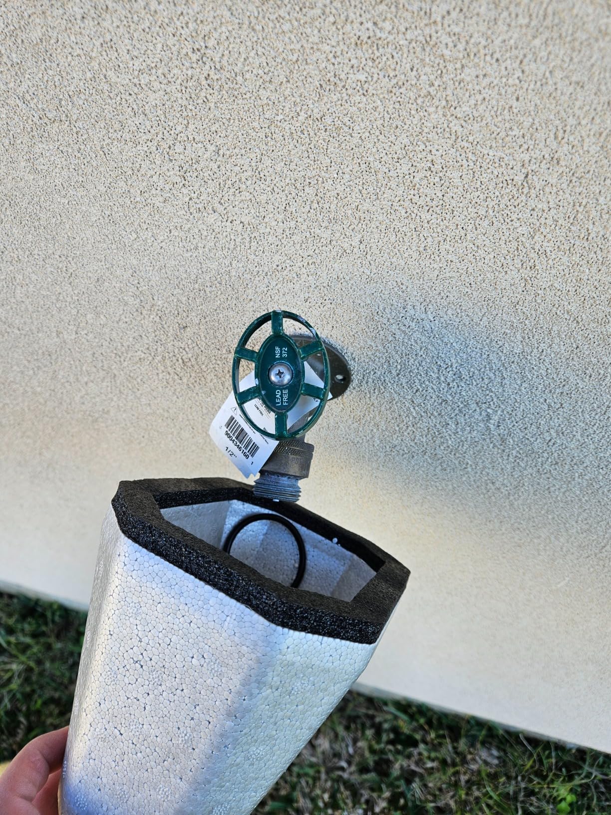 Outdoor Faucet Covers for Winter Freeze Protection, Foam Spigot Covers Winter Insulated for Outside,Hose Bib Cover for Winter (4 Pack) Customer Review Outdoor Faucet Covers for Winter Freeze Protection, Foam Spigot Covers Winter Insulated for Outside,Hose Bib Cover for Winter (4 Pack) - Customer Photo 1