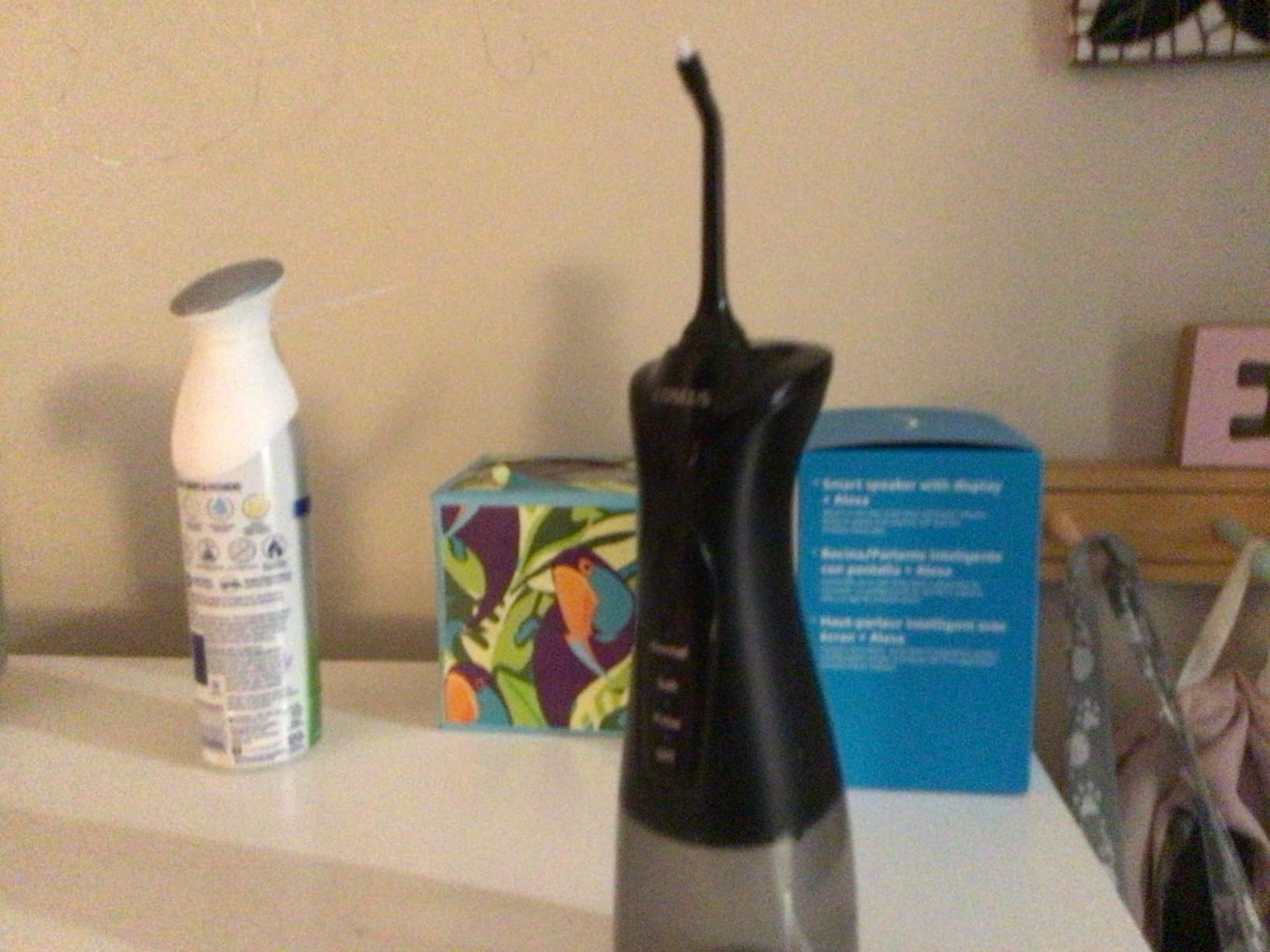COSLUS Water Dental Flosser Pick for Teeth: 4 Modes Cordless Portable 300ML Larger Tank Water Teeth Cleaner IPX7 Waterproof Flossing Cleaning Picks for Home Travel Black C30(FC5360) - Customer Photo 1