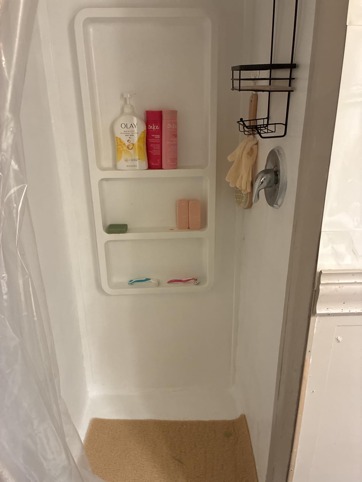 Tub and Tile Paint 16.5 oz, Tub and Tile Refinishing Kit with Hardener, Tub Refinishing Kit Water Based & Low Odor, Sink Paint for Bathroom Kitchen, Semi-Gloss White, 25-30sq.ft - Customer Photo 2