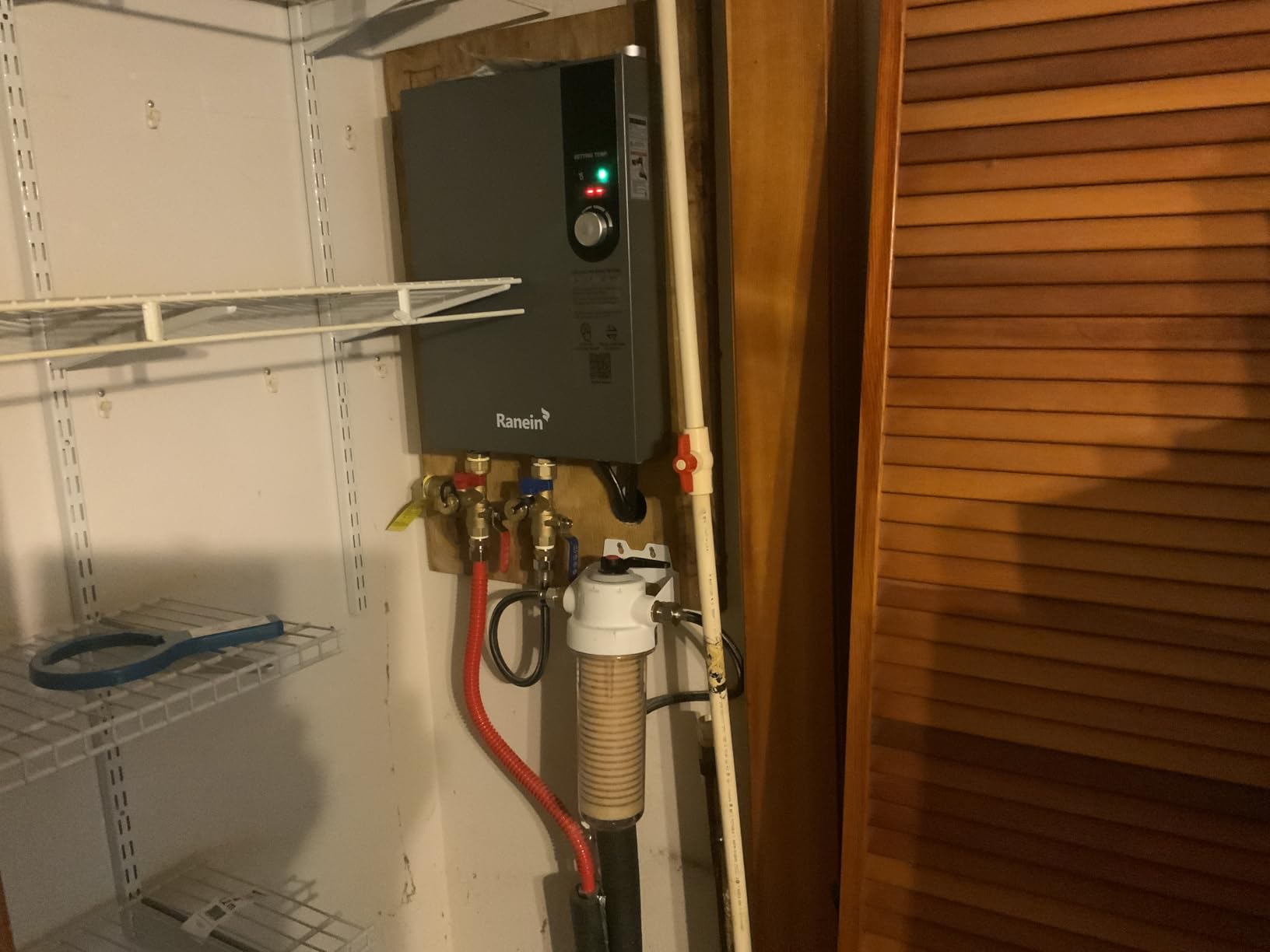 Electric Tankless Water Heater, 18kW 240V on Demand Instant Endless Water Heater with LED Temperature Display for Residential Whole House Shower, Space Saving - Customer Photo 1