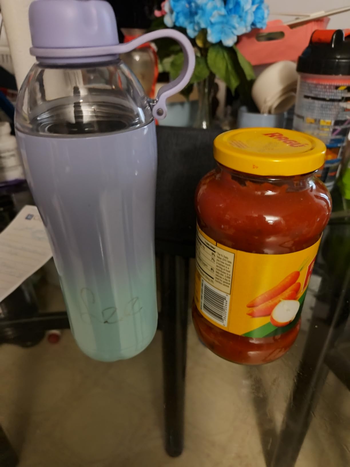 Insulated Water Bottle for Women, 18 oz Stainless Steel Water Bottles, Double Walled, 2 Lids (Chug & Tumbler) - Hydrate & Caffeinate, Gifts - Customer Photo 5