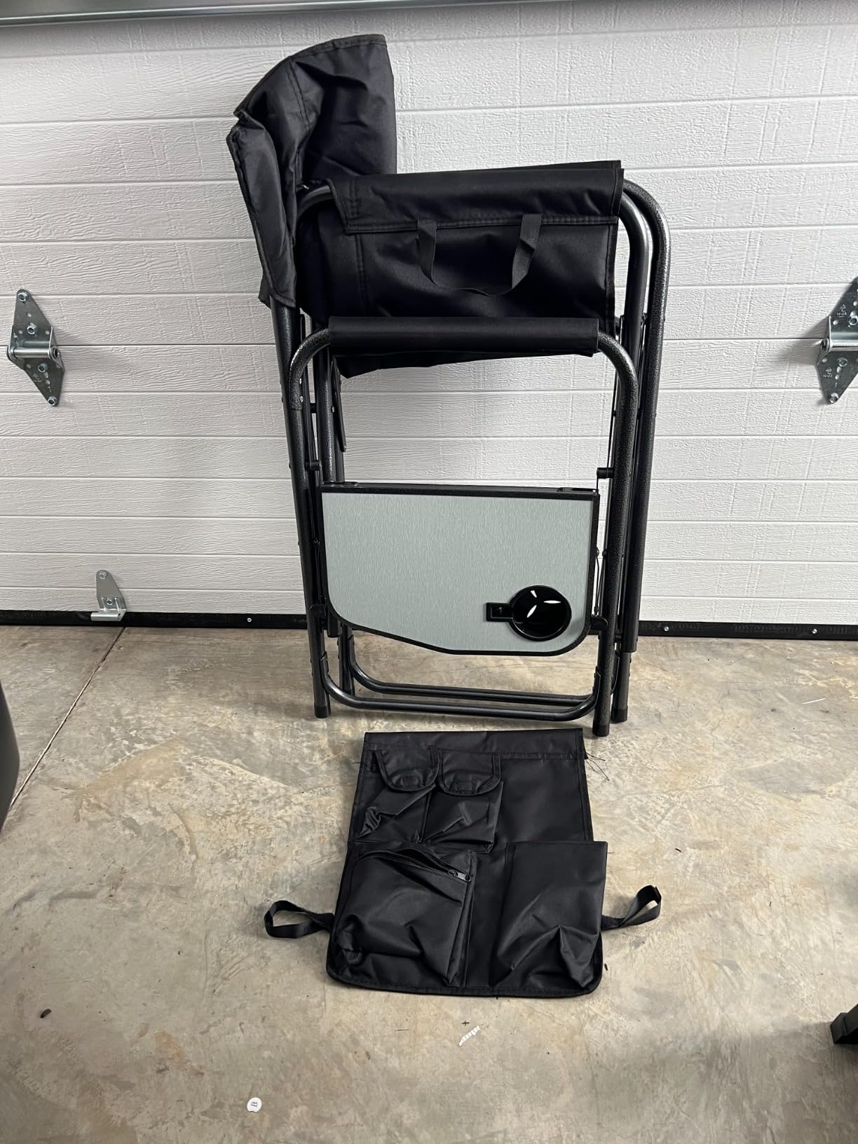 Directors Chair, Camping Chairs for Adults, Heavy Duty Side Table, Lawn Chairs with Side Pockets Carry Straps - Customer Photo 1
