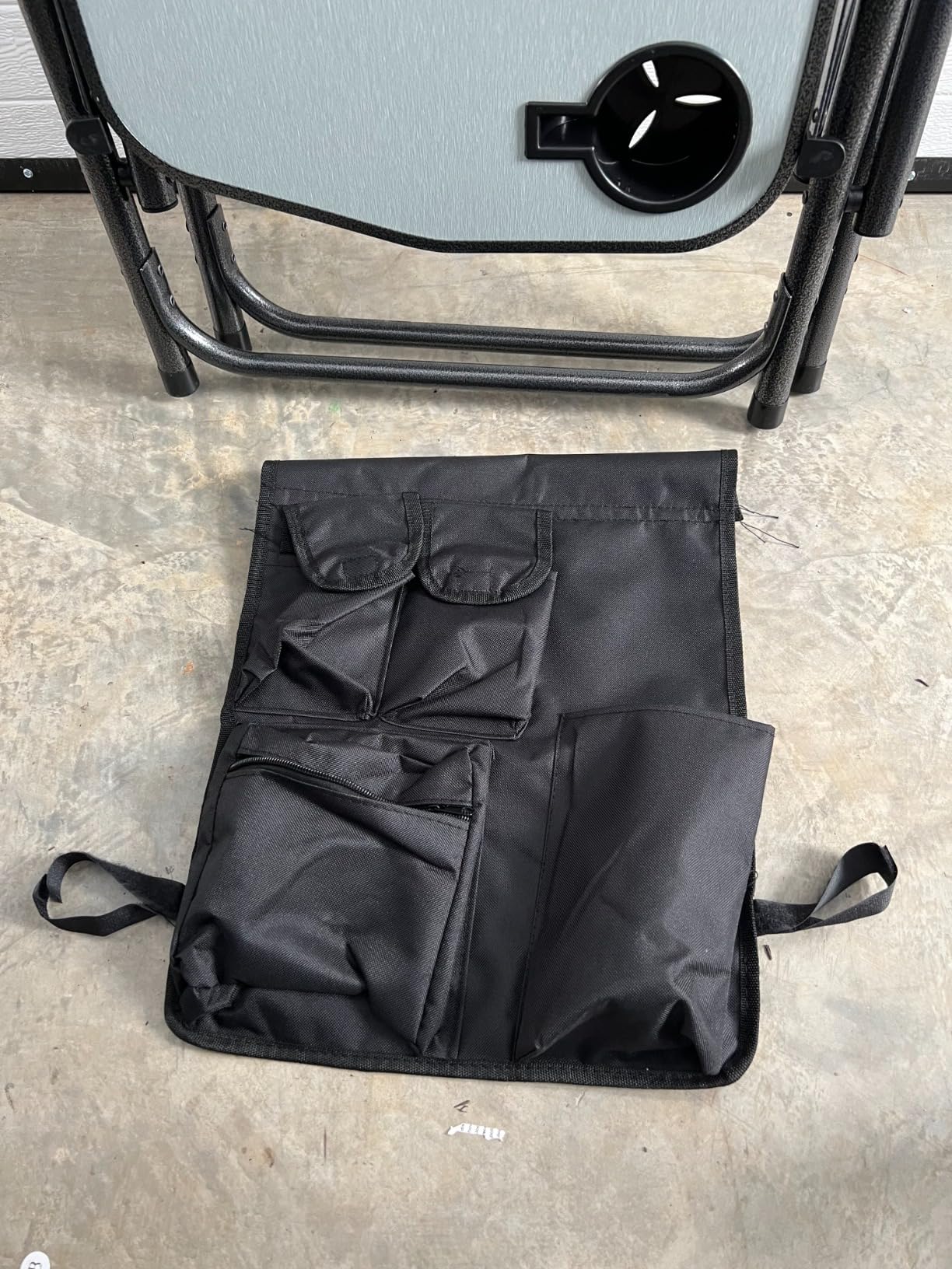 Directors Chair, Camping Chairs for Adults, Heavy Duty Side Table, Lawn Chairs with Side Pockets Carry Straps - Customer Photo 2