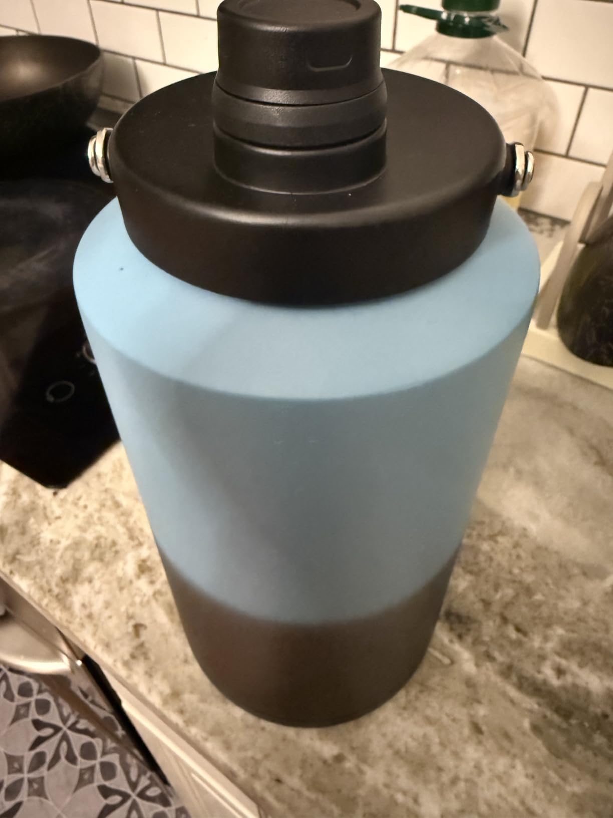 1 Gallon Water Jug Bottle Insulated, 128oz Stainless Steel Water Bottle Wide Mouth Double Vacuum Dishwasher Safe BPA Free for Hot & Cold Drinks Stainless Steels - Customer Photo 4