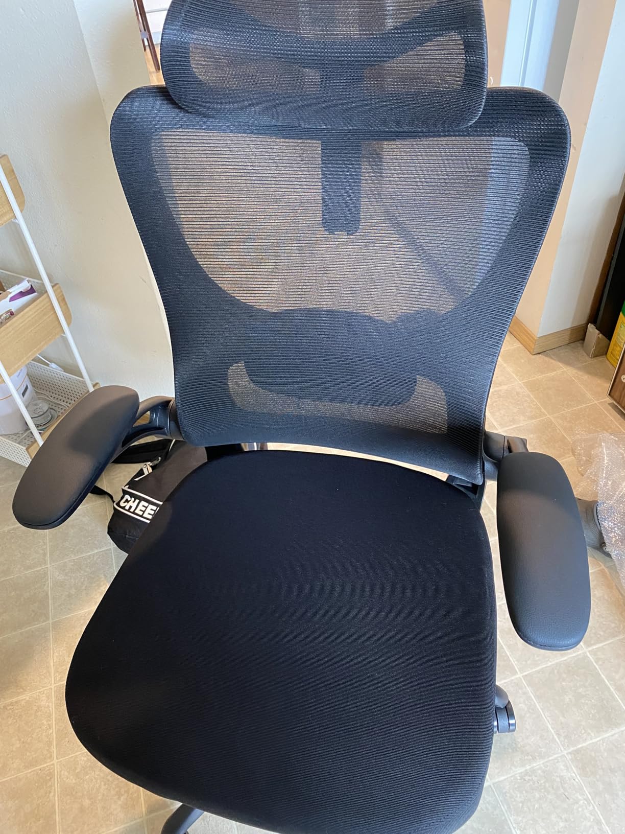 Marsail Ergonomic Office Chair: Office Computer Desk Chair with High Back Mesh and Adjustable Lumbar Support Rolling Work Swivel Task Chairs with Wheel 3D Armrests and Headrest - Customer Photo 3