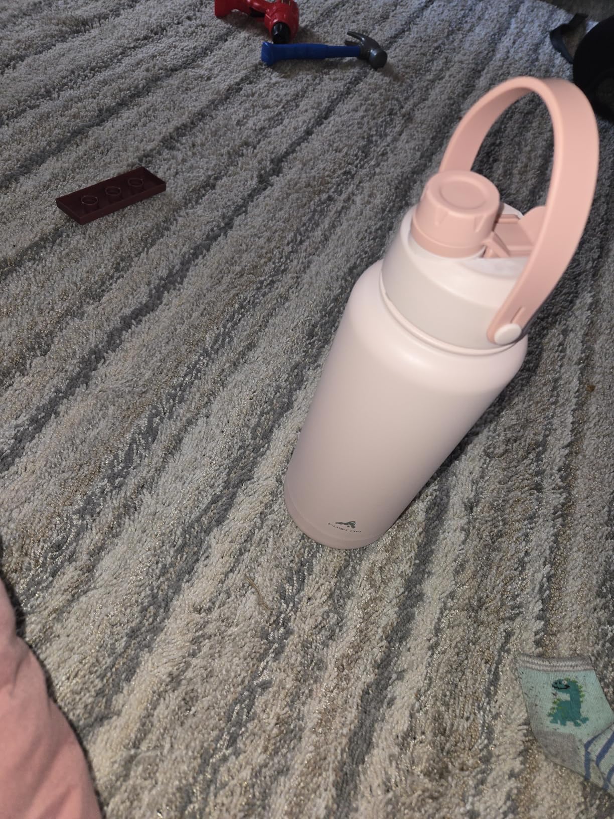40 oz Insulated Water Bottle with 2-in-1 Straw and Spout Lid, Keep Cold 24H, Leak-Proof, BPA-Free, Double Wall Stainless Steel Water Bottle for Sports, Gym, Travel, and School (Cotton Candy) - Customer Photo 3