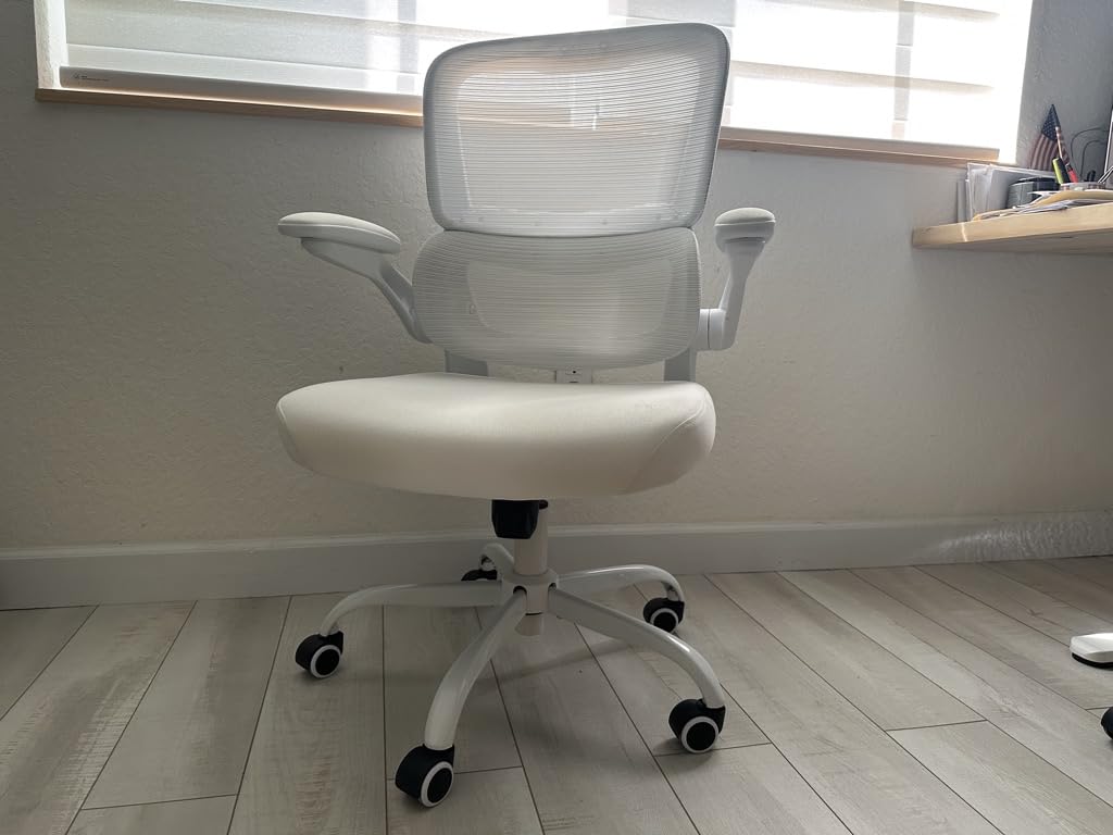 TRALT Office Chair - Ergonomic Desk Chair with Adjustable Lumbar Support, Mesh Computer Chair, Executive Chairs for Home Office Comfortable Lumbar Support (Black) - Customer Photo 2