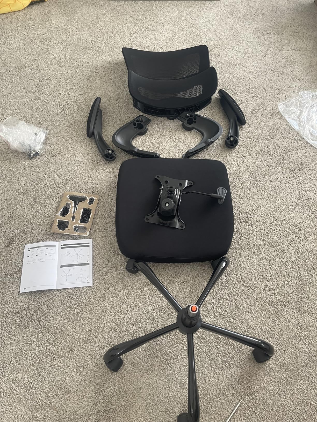 TRALT Office Chair - Ergonomic Desk Chair with Adjustable Lumbar Support, Mesh Computer Chair, Executive Chairs for Home Office Comfortable Lumbar Support (Black) - Customer Photo 2