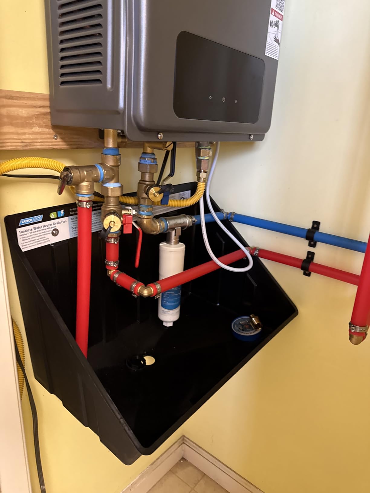 Propane Gas Tankless Water Heater, Indoor Max 3.6 GPM, 80,000 BTU Instant Hot Water Heater - Customer Photo 2
