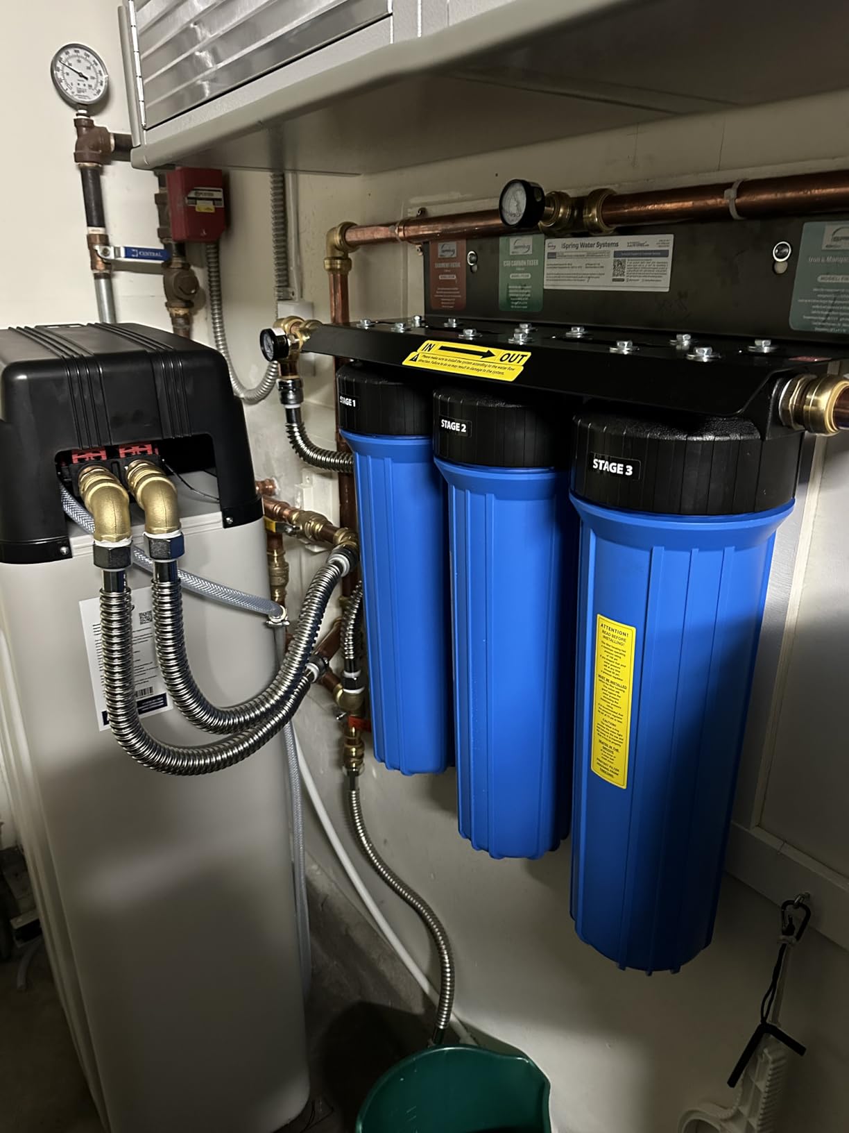 iSpring Whole House Water Softener System, 50,000 Grain High Capacity Removes Hardness with Automatic Backwash and Low Salt Alarm, Hardness & Scale Reduction in House and Commercial Water Use, WCS50KG customer photo 2