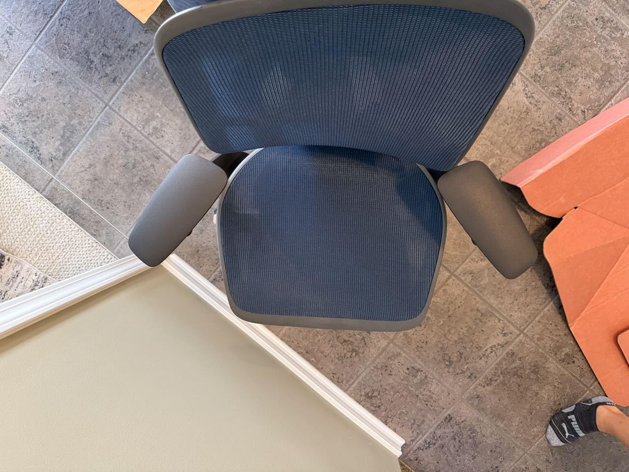 Steelcase Karman Mesh Ergonomic Desk Chair - Adjustable Desk Chair - 4 Points of Adjustability - Lumbar Support - Seagull Frame & Platinum Mesh - Customer Photo 1