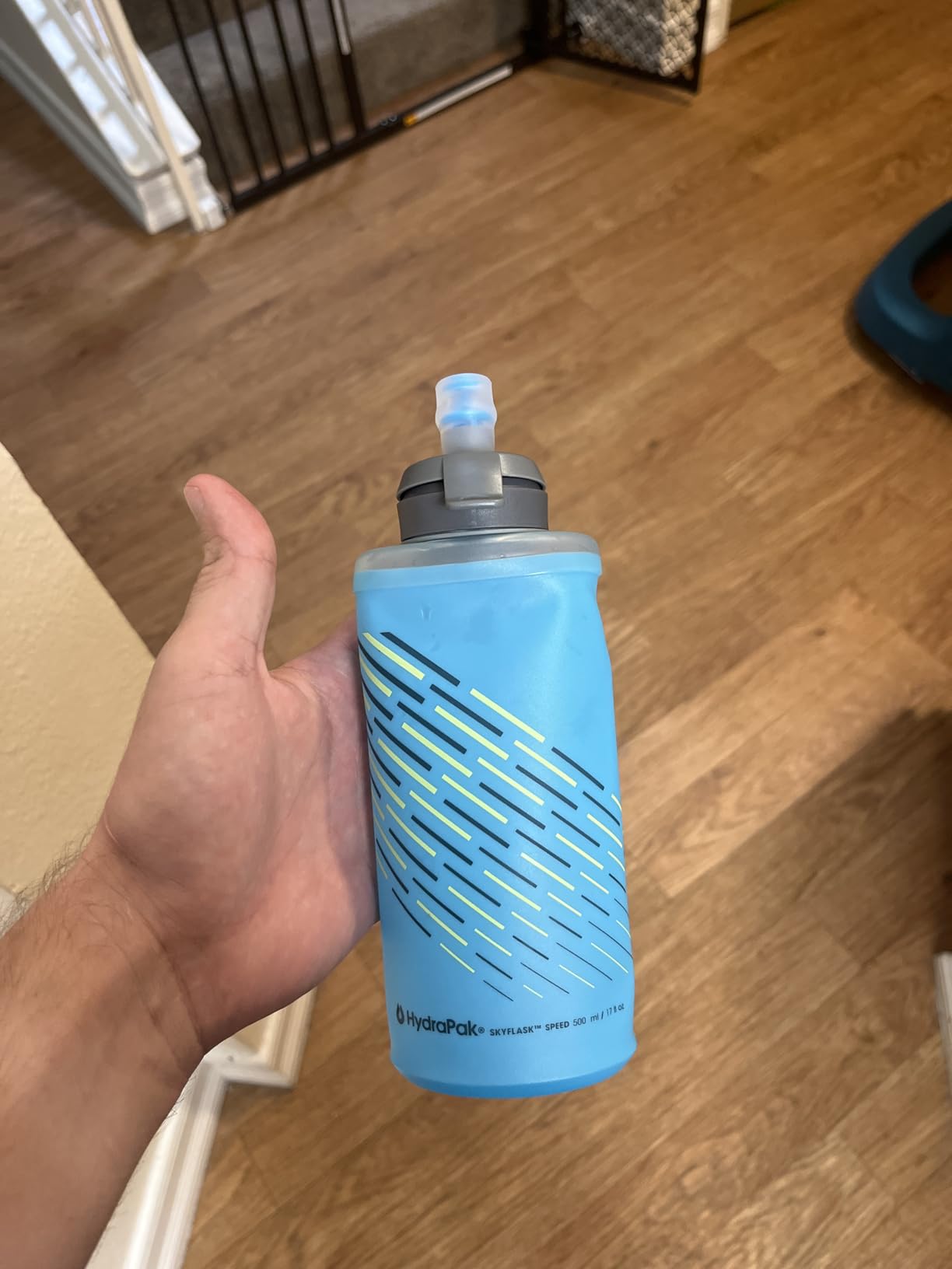 HydraPak SkyFlask Speed - Collapsible Handheld Running Water Bottle (350ml, 500ml, 500ml Insulated) - Adjustable Strap, Lightweight, Spill-Proof Cap - Customer Photo 1