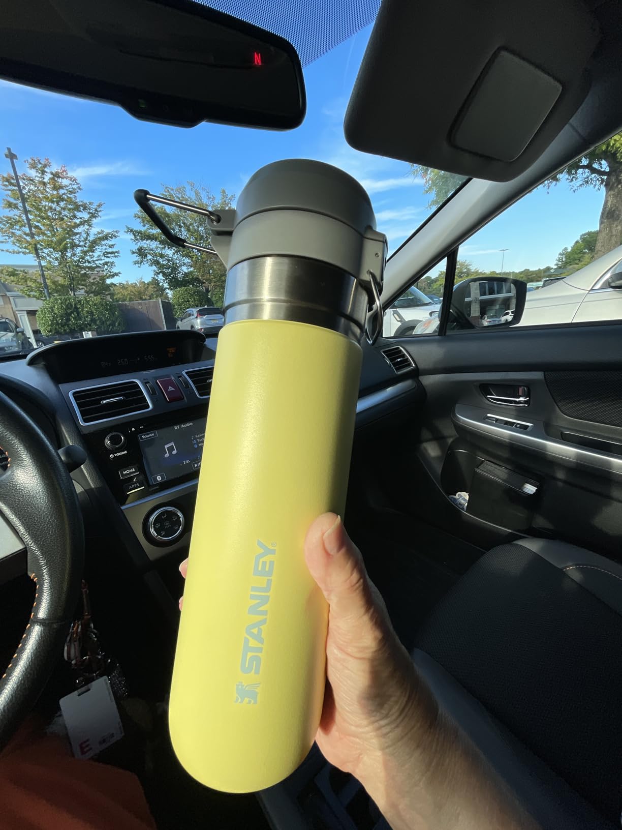 Stanley Quick Flip GO Water Bottle 24 oz | Push Button Lid | Leakproof and Packable for Travel and Sports | Insulated Stainless Steel | BPA-Free | Lilac 2.0 - Customer Photo 2