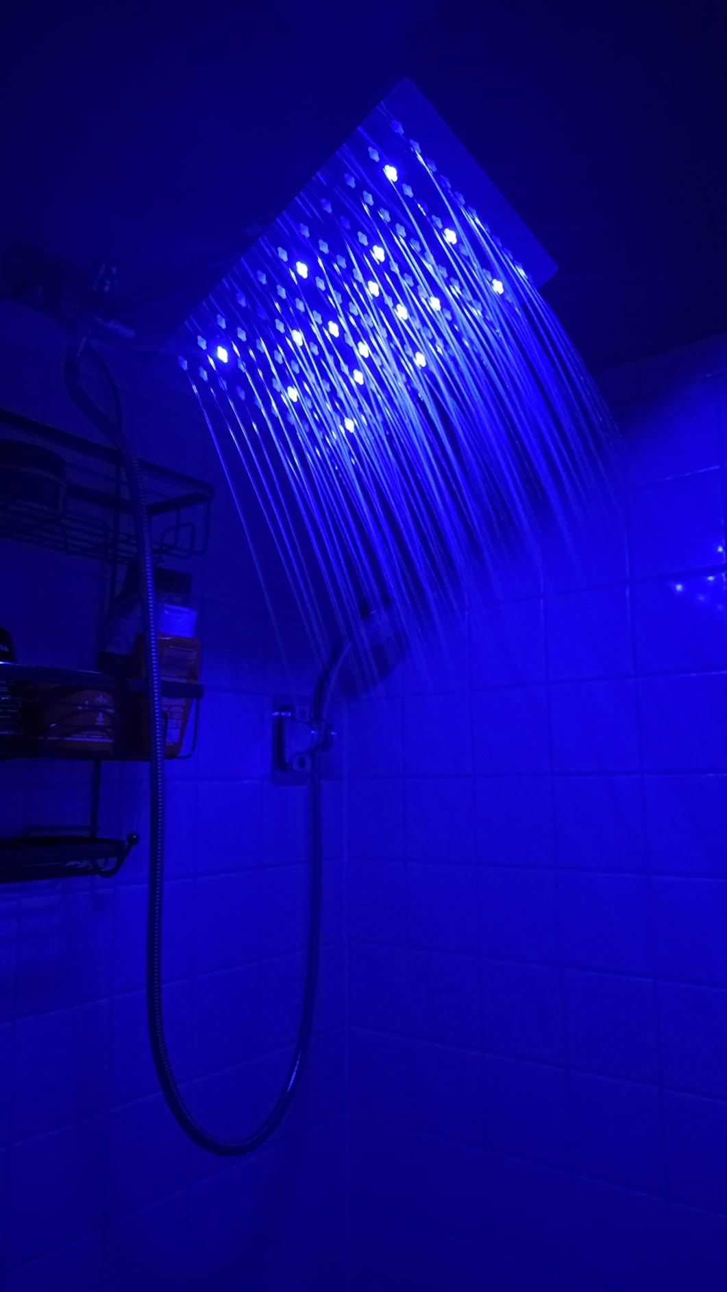 LED Shower Head with High Pressure 10'' Rain Shower Head, 11'' Adjustable Extension Arm, Color Changing Based On Water Temperature, Stainless Steel, 60'' Hose, Chrome - Customer Photo 1