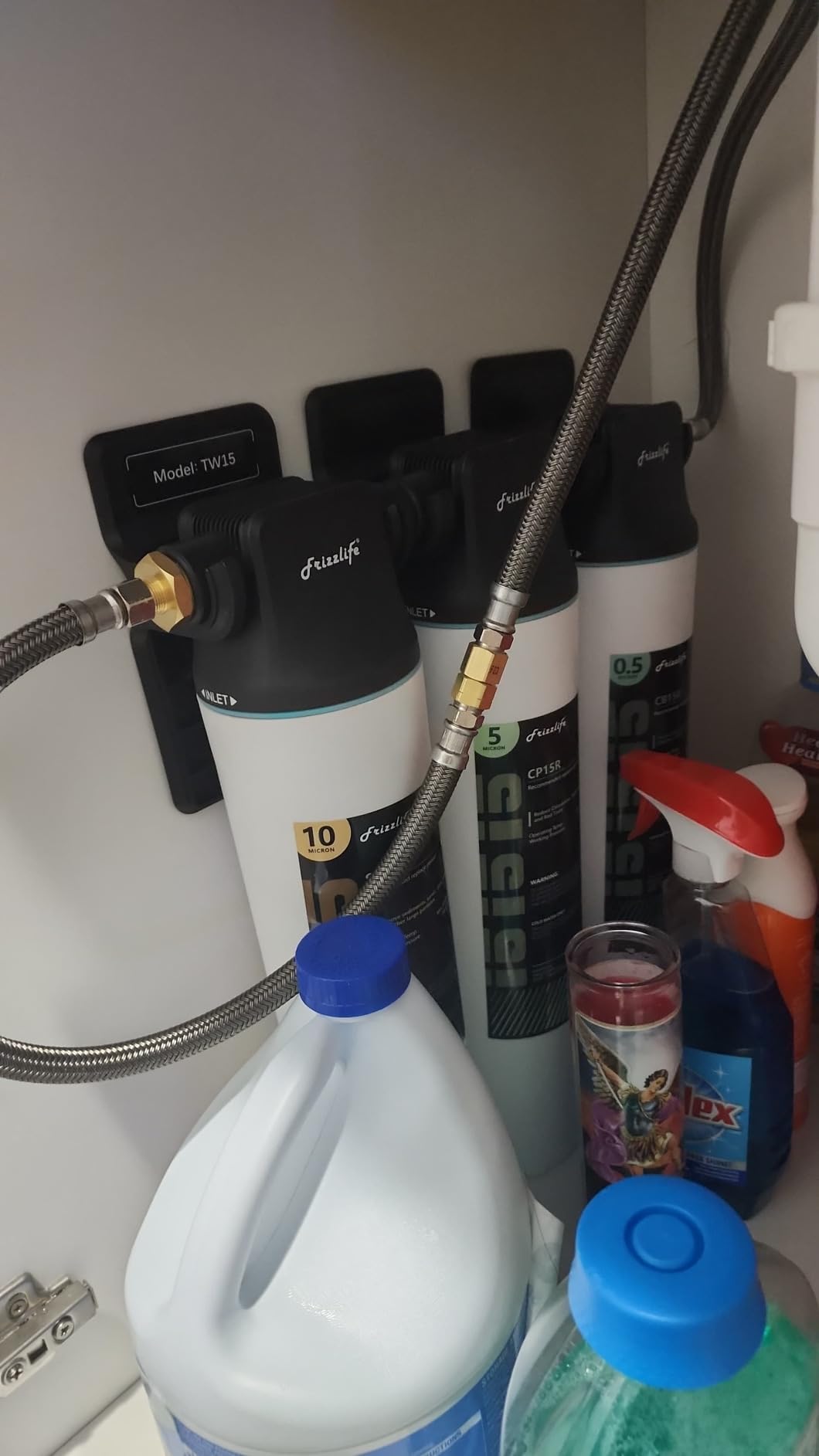 Frizzlife TW10 Under Sink Water Filter System, NSF/ANSI 53&42 Certified Elements, Reduce 99.99% Lead, Chlorine, Chloramine, Fluoride, Bad Taste & Odor, Direct Connect, 0.5 Micron, USA Tech Support - Customer Photo 2