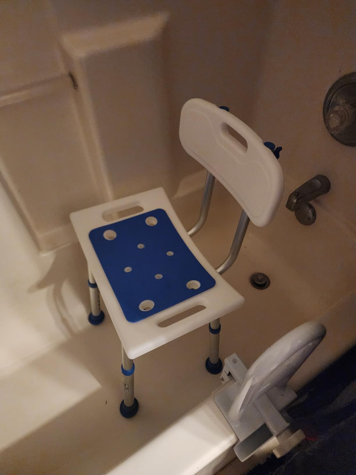 Shower Chair for Inside Shower with Removable Back, 400 lbs Heavy Duty Bath Seat for Bathtub, Safety Bath Stool for Seniors and Disabled - Customer Photo 1